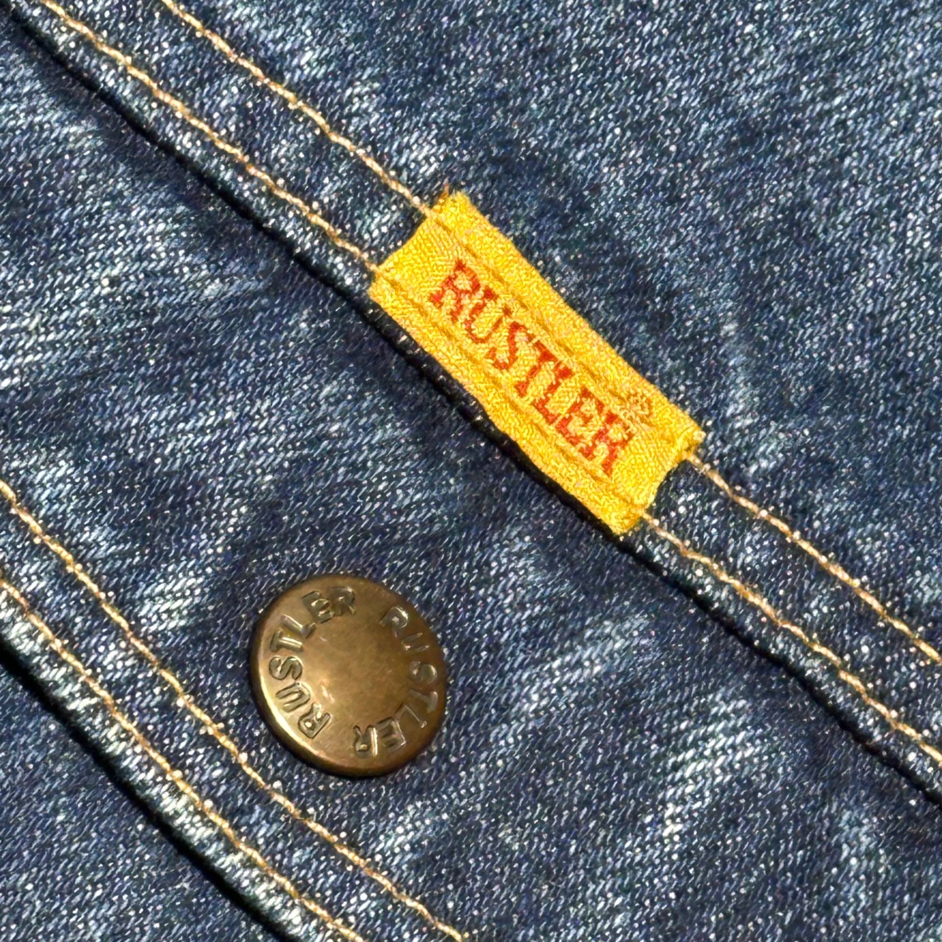 RUSTLER(ラスラー) 80's Denim Tracker Jacket デニム トラッカー ジャケット XL インディゴ 80年代 ヴィンテージ 古着