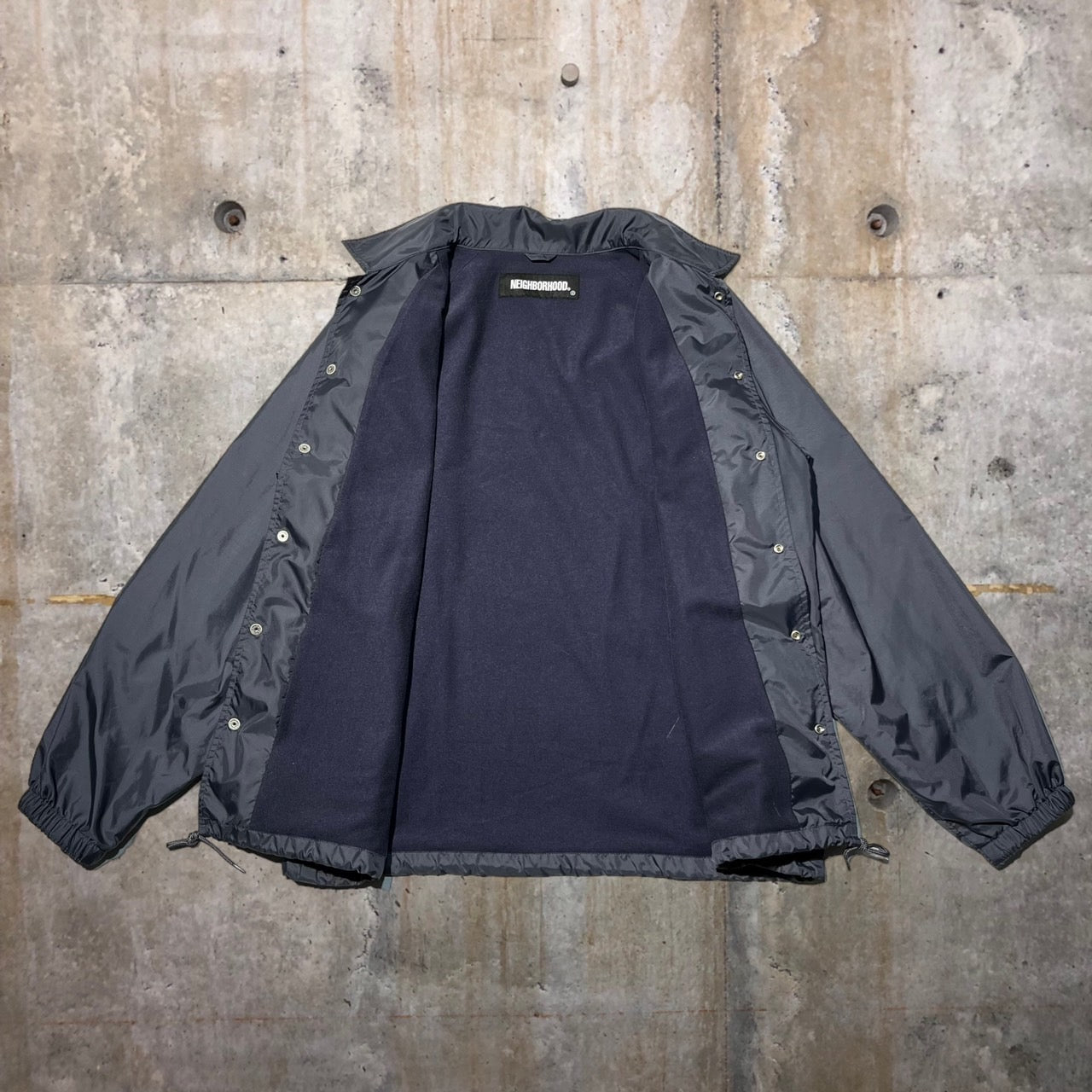 NEIGHBORHOOD(ネイバーフッド) 21SS BROOKS/N-JKT/ロゴ刺繍コーチジャケット 211SNH-JKM01 L グレー