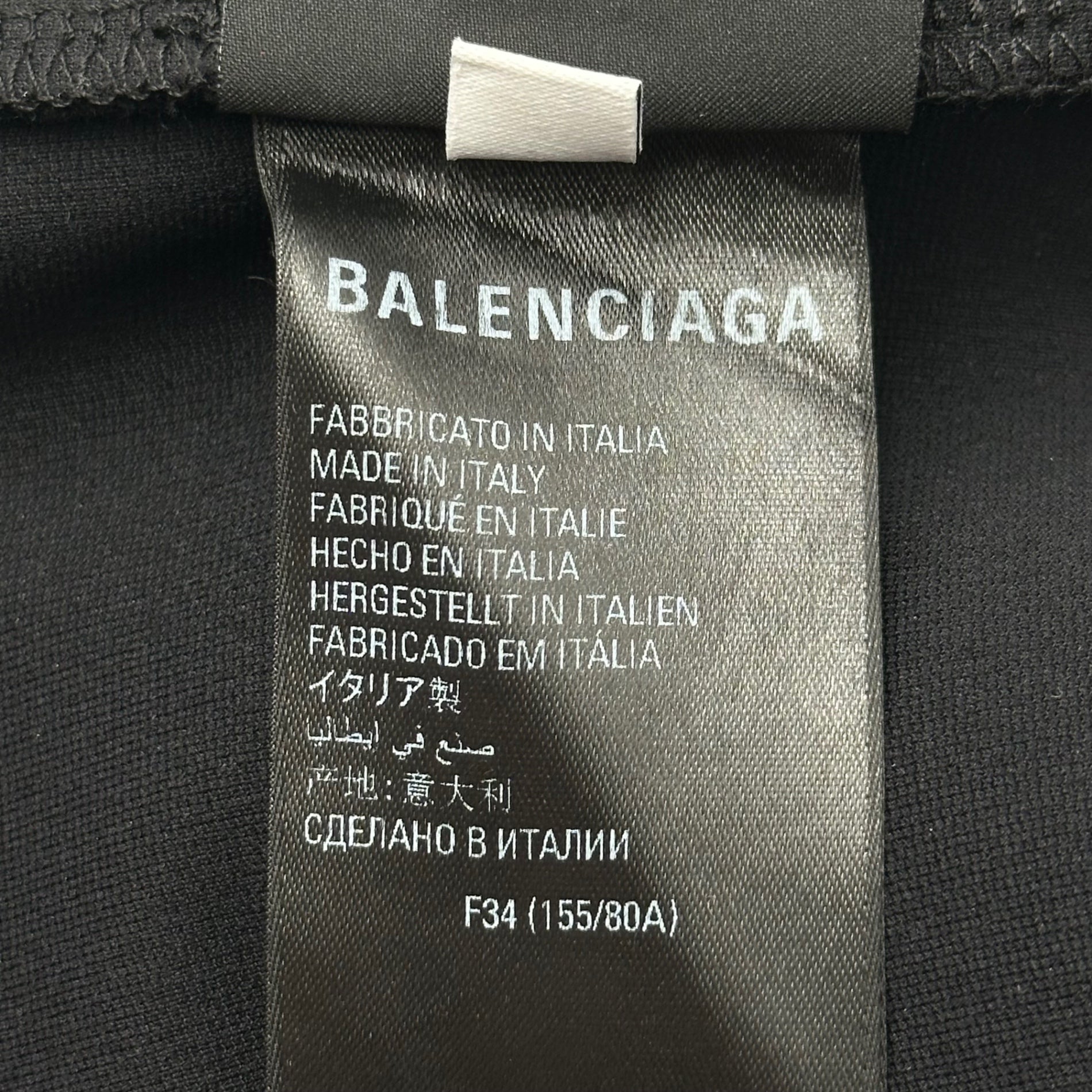 BALENCIAGA(バレンシアガ) 3-LINE Stretch Trefoil Logo Dress スリーライン ストレッチ トレフォイル ロゴ ワンピース ドレス JP57 2022 02480 34(XS程度) ブラック×ホワイト