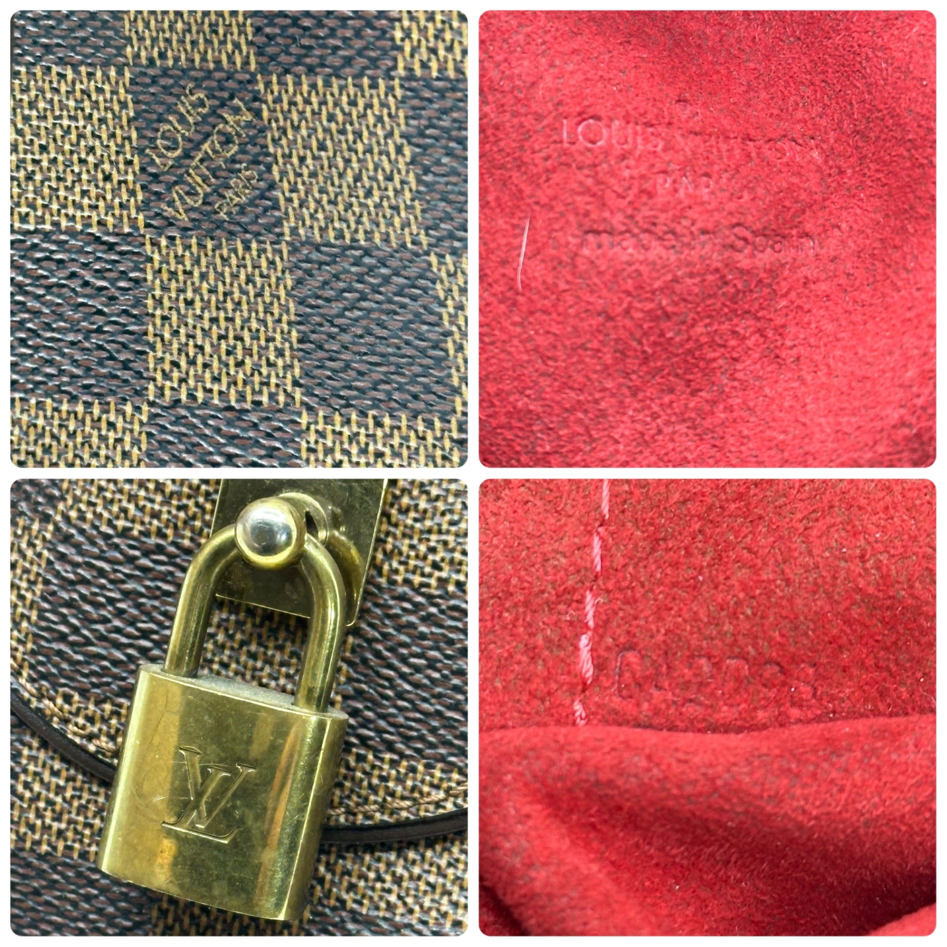 LOUIS VUITTON(ルイヴィトン) ドゥオモ ダミエ ハンド バッグ 型番：N60008 製造番号：CA2098 ブラウン×ブラック ミニ ボストン