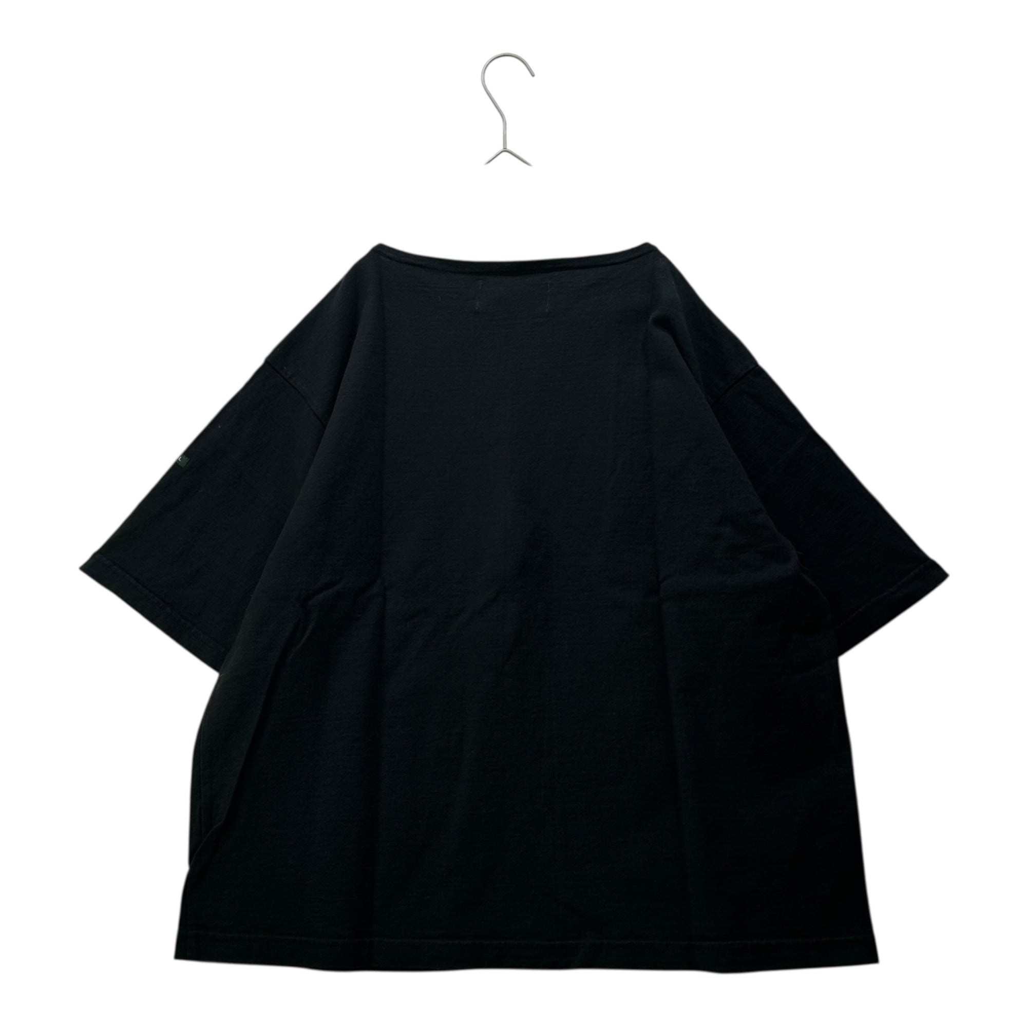 OUTIL(ウティ) TORICOT AAST SHORT 半袖 バスク シャツ OU-C007S 1 ブラック Tシャツ カットソー