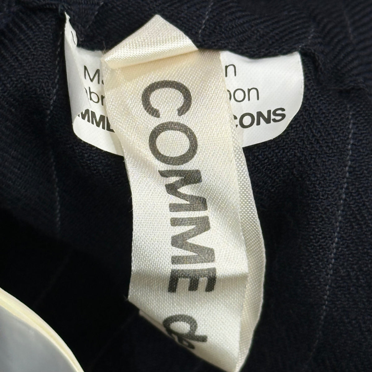 COMME des GARCONS(コムデギャルソン) 2007AW Striped Easy Penguin Sarouel Pants ストライプ イージー ペンギン サルエル パンツ GT-P002 SS ネイビー AD2007 00s アーカイブ 稀少