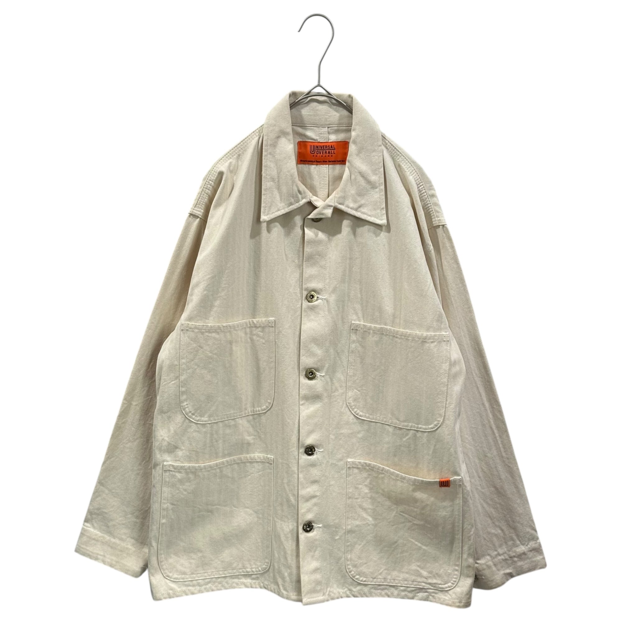 UNIVERSAL OVERALL(ユニバーサルオーバーオール) HBT COVERALL ヘリンボーン カバーオール U20134225-B M アイボリー