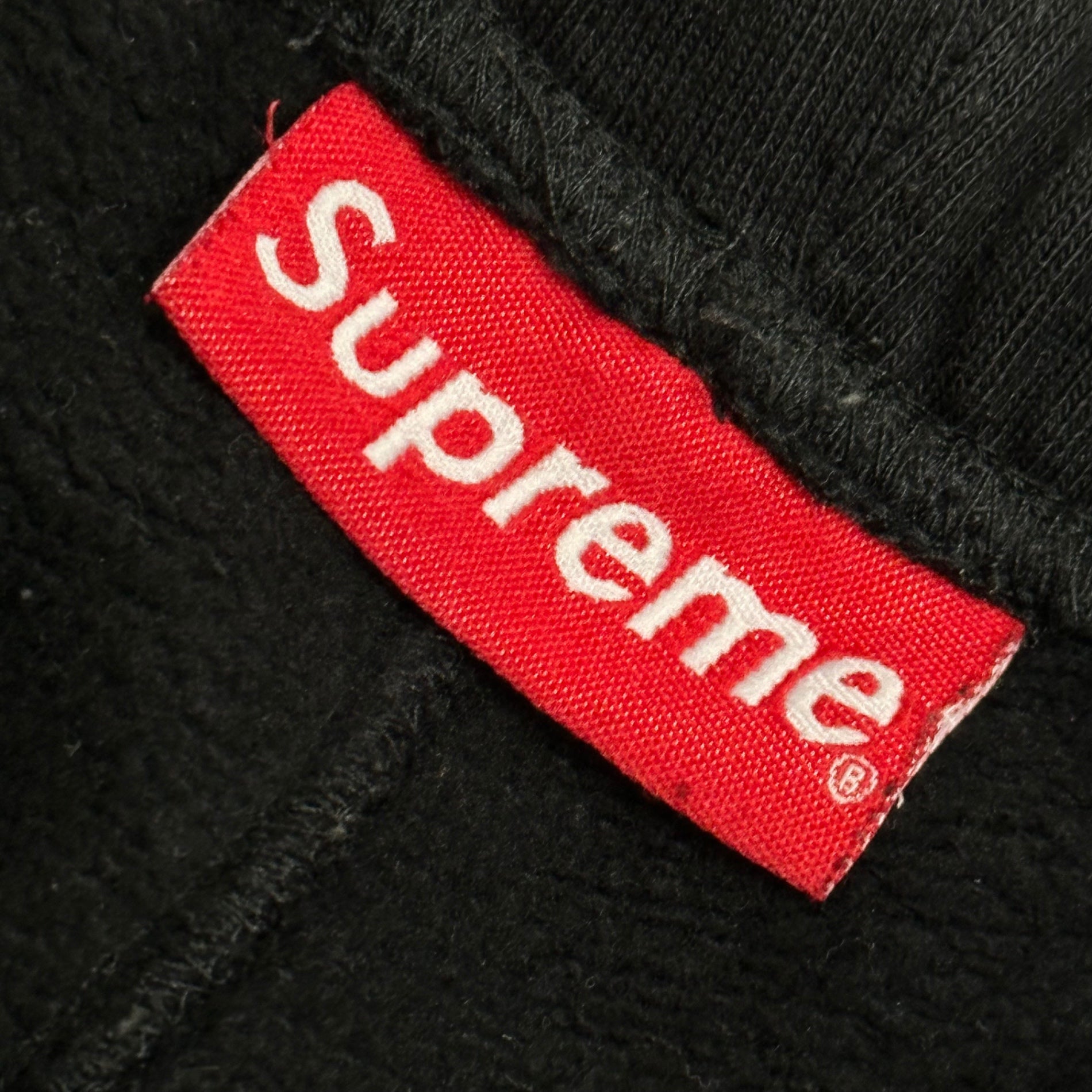 SUPREME(シュプリーム) 2019AW Text Rib Sweat Pants テキスト リブ スウェット パンツ サイド ロゴ M ブラック×グリーン×レッド×ホワイト 19FW