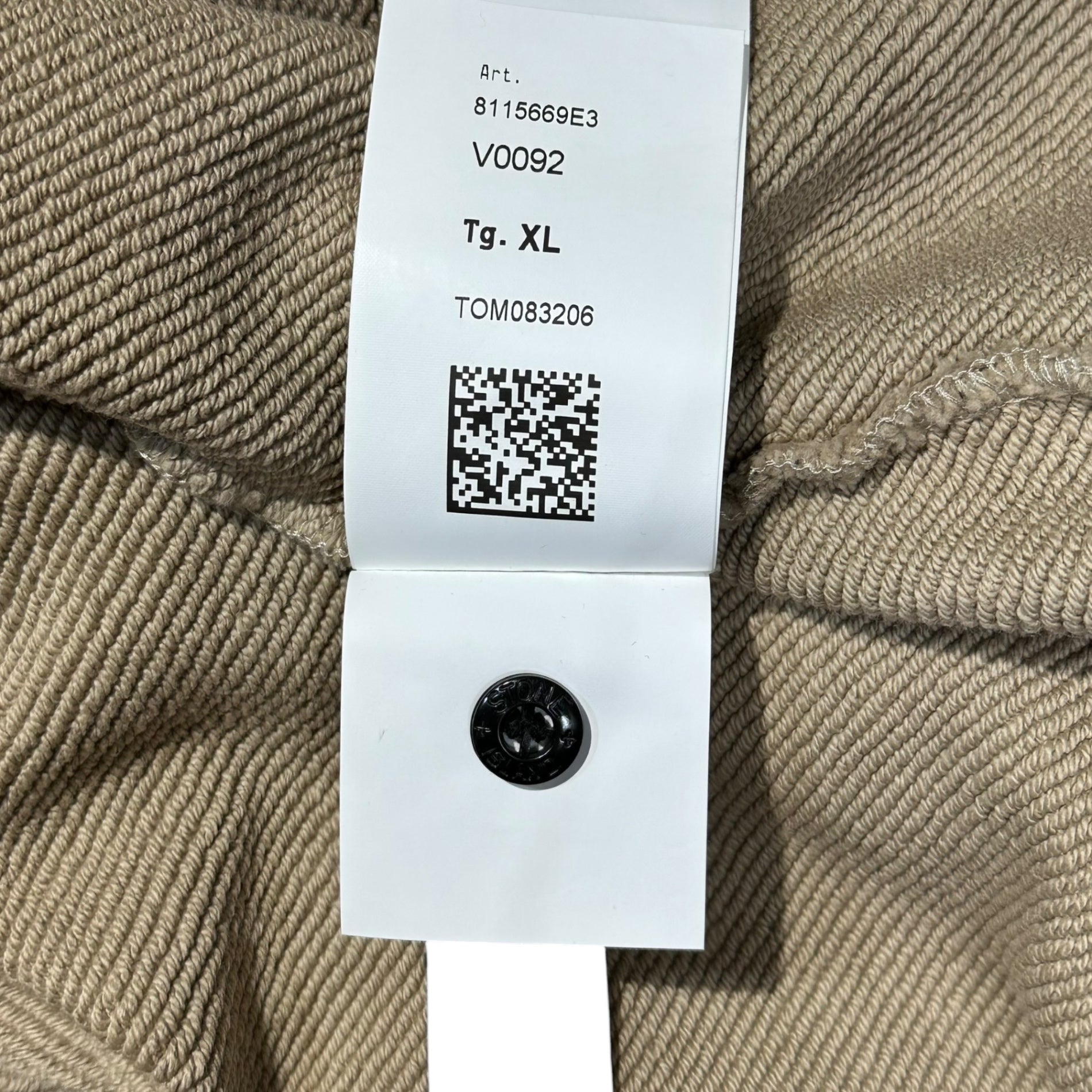 STONE ISLAND(ストーンアイランド) 24AW EARTH MAPPING CAMO SWEAT アーシング マッピング カモフラージュ スウェット 8115669E3 XL ベージュ×ブラウン