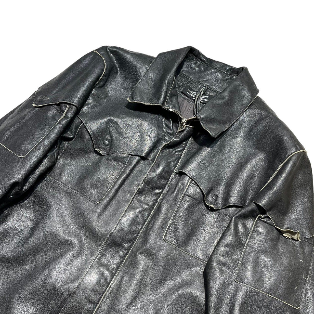 MARCO TAGLIAFERRI(マルコタリアフェリ) Western leather jacket ウエスタン レザー ジャケット 46(M程度)  ブラック イタリア製