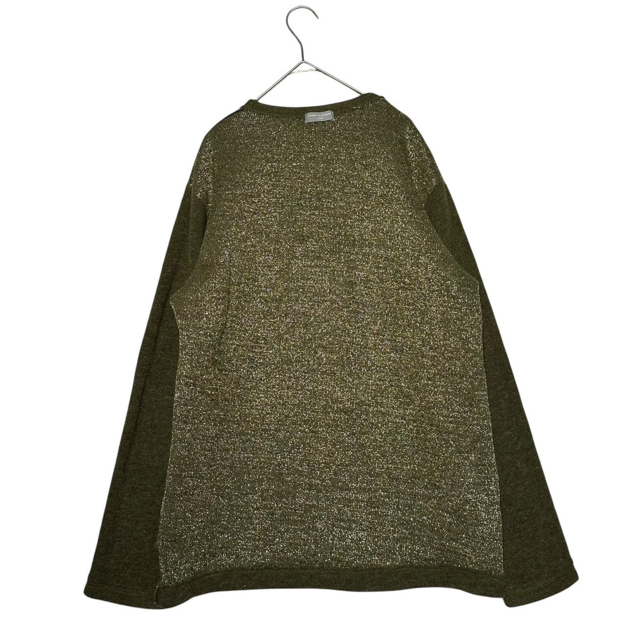 COMME des GARCONS HOMME(コムデギャルソンオム) 80~90's Archives Inside Out Sleeve Switching Crew Neck Wool Knit アーカイブ インサイドアウト 袖切替 クルーネック ウール ニット 田中オム FREE グレー