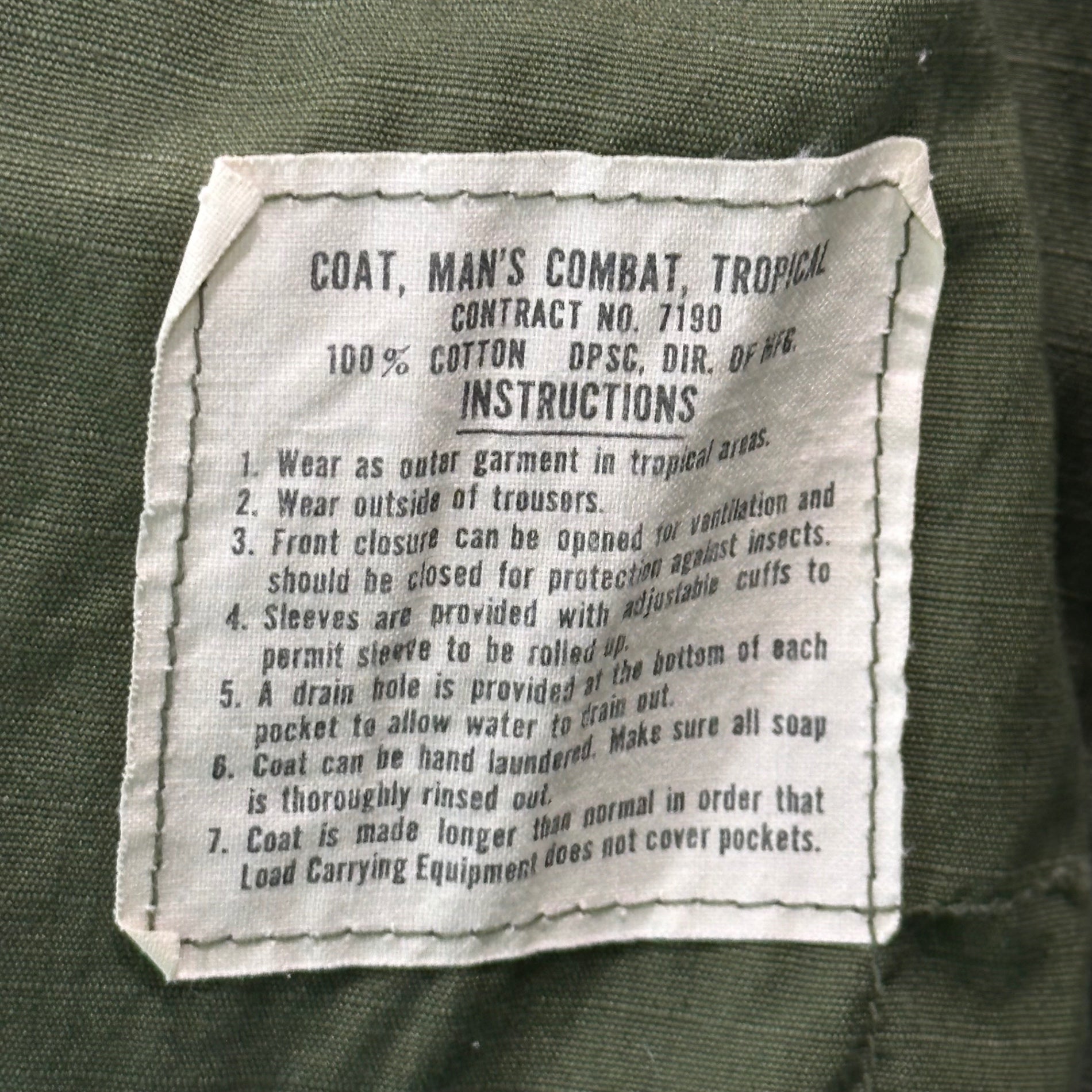 US ARMY(アメリカ軍) 70's 5th Jungle Fatigue Jacket ジャングル ファティーグ ジャケット リップストップ 8405-935-4704 SMALL-SHORT ブラック 70年代 ヴィンテージ ミリタリー dpsc dir of mfg