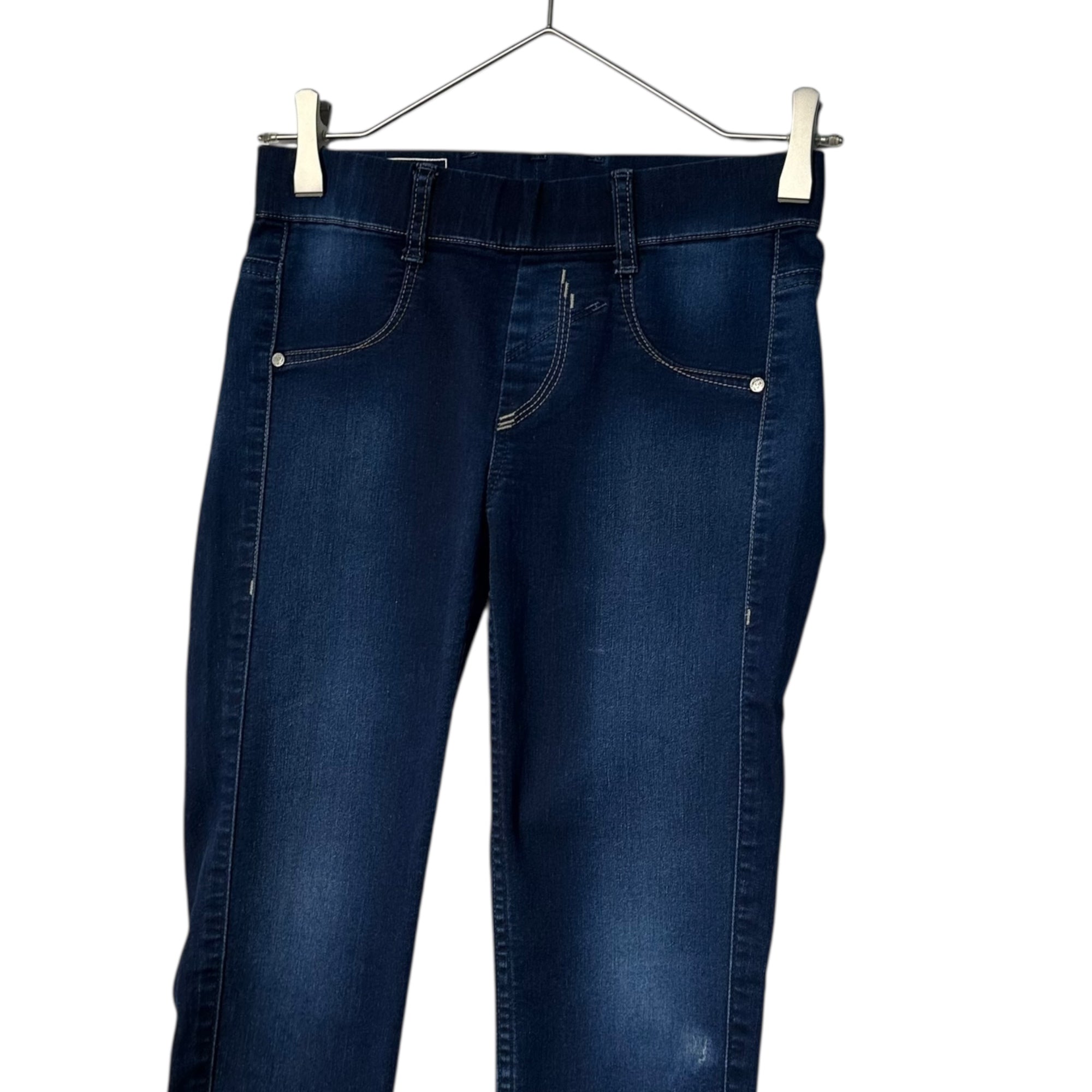 MARITHE FRANCOIS GIRBAUD(マリテフランソワジルボー) 00's Line Hem Print Stretch Denim Pants 裾 ライン プリント ストレッチ デニム パンツ F5-1624 SS インディゴ Y2K