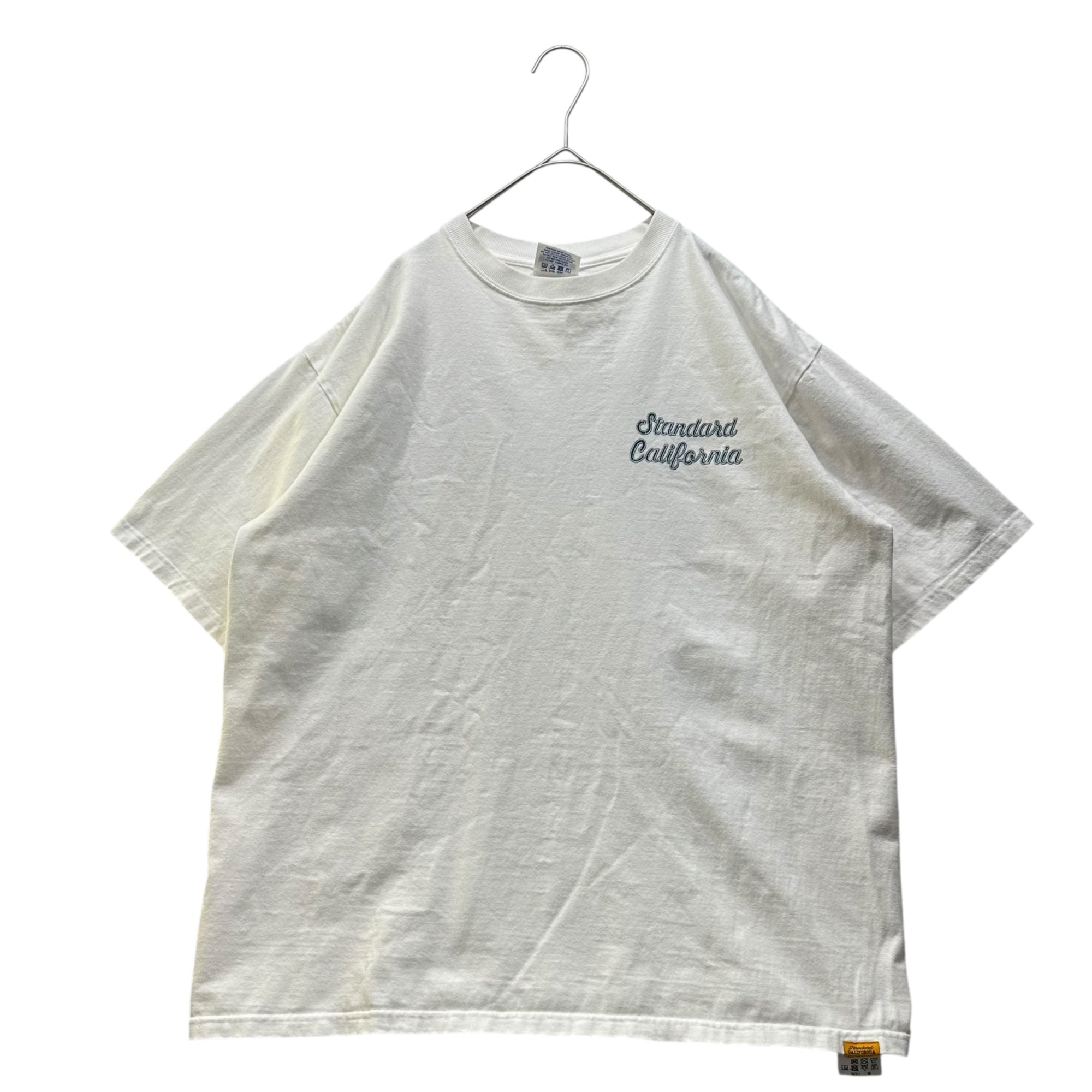 STANDARD CALIFORNIA(スタンダードカリフォルニア) SD Heavyweight Modern Twist Signs Logo T ロゴ 半袖 Tシャツ L ホワイト