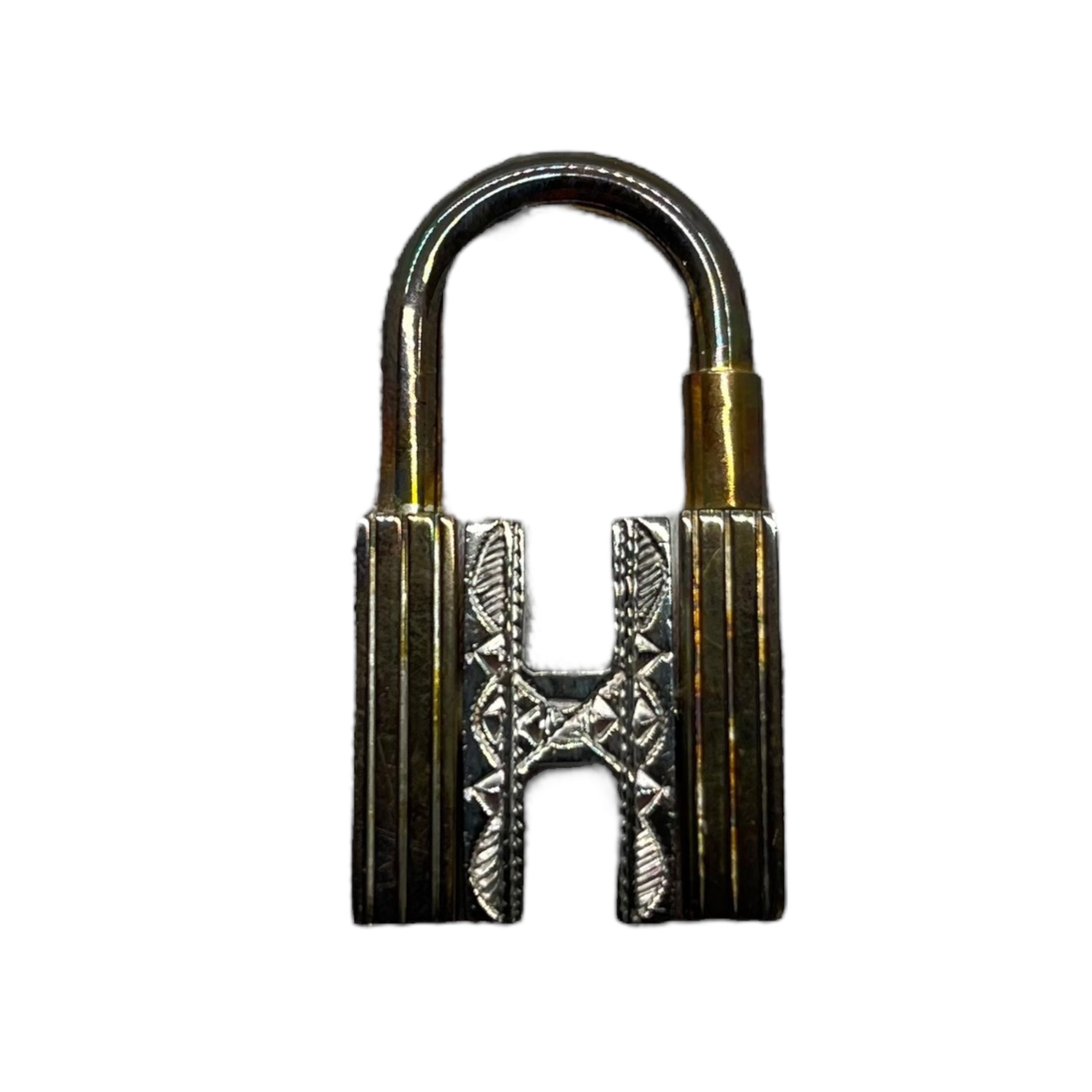 HERMES(エルメス) H motif Padlock Cadena Charm Hモチーフ 南京錠 カデナ チャーム シルバー 箱付 ペンダントトップにも