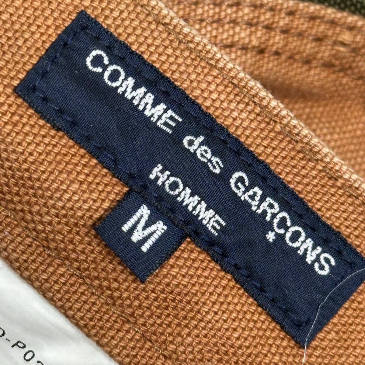 COMME des GARCONS HOMME(コムデギャルソンオム) 2009AW Nylon-panel duck canvas painter pants ナイロン 切替 ダック地 ペインター パンツ HD-P026 M ブラウン×オリーブ AD2009