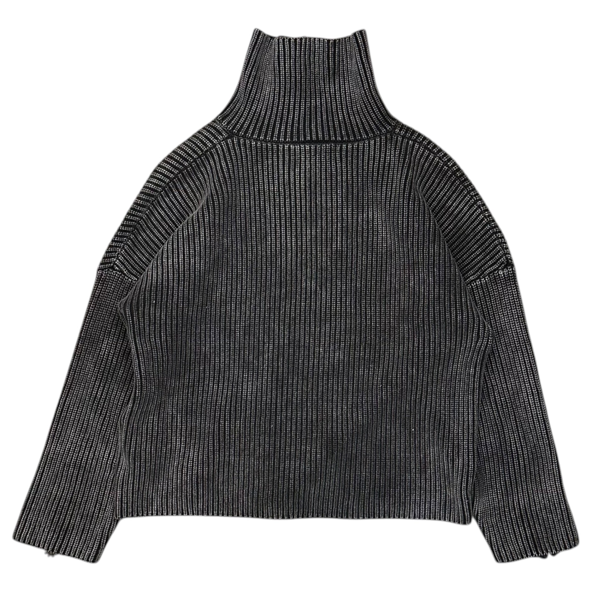 PROTEMOA(プロテモア) Triple Zip Cardigan トリプル ジップ カーディガン 表記無 ブラック ドライバーズ ニット