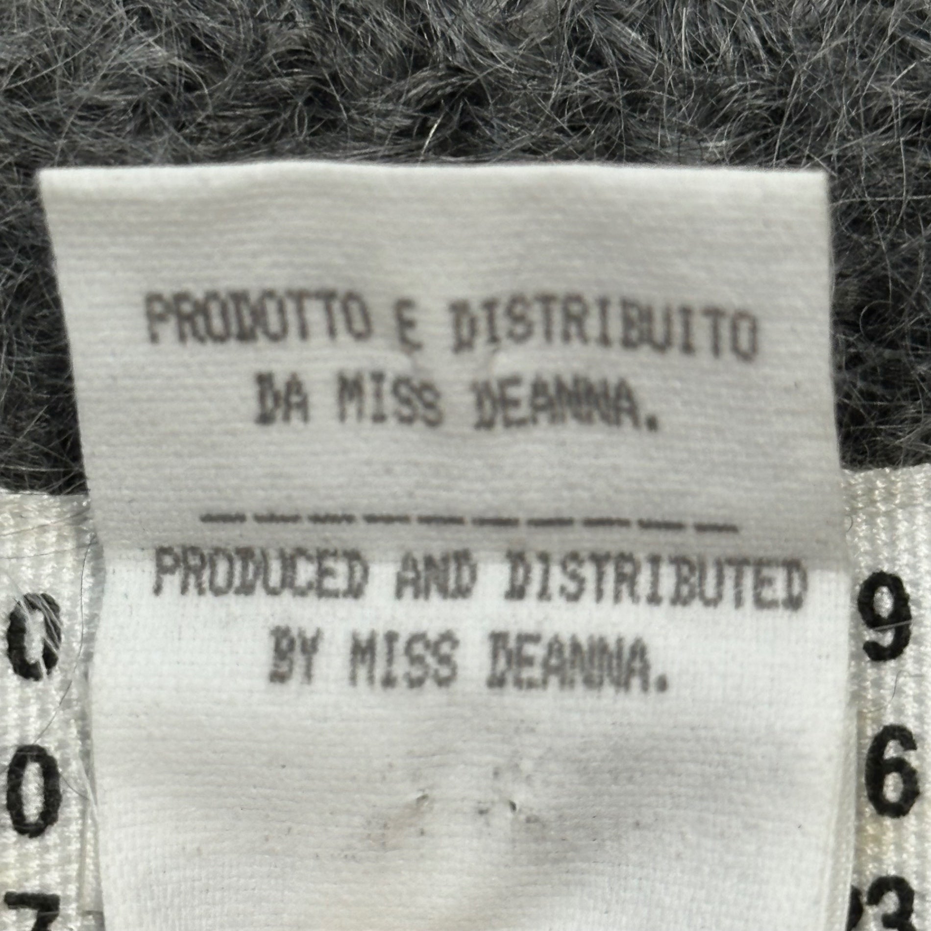 Maison Martin Margiela(メゾン マルタンマルジェラ) 1999AW ⑥ By Miss Deanna Striped Mohair Scarf ミスディアナ ボーダー モヘア マフラー ブラック×グレー 90's 90年代 アーカイブ 本人期 6