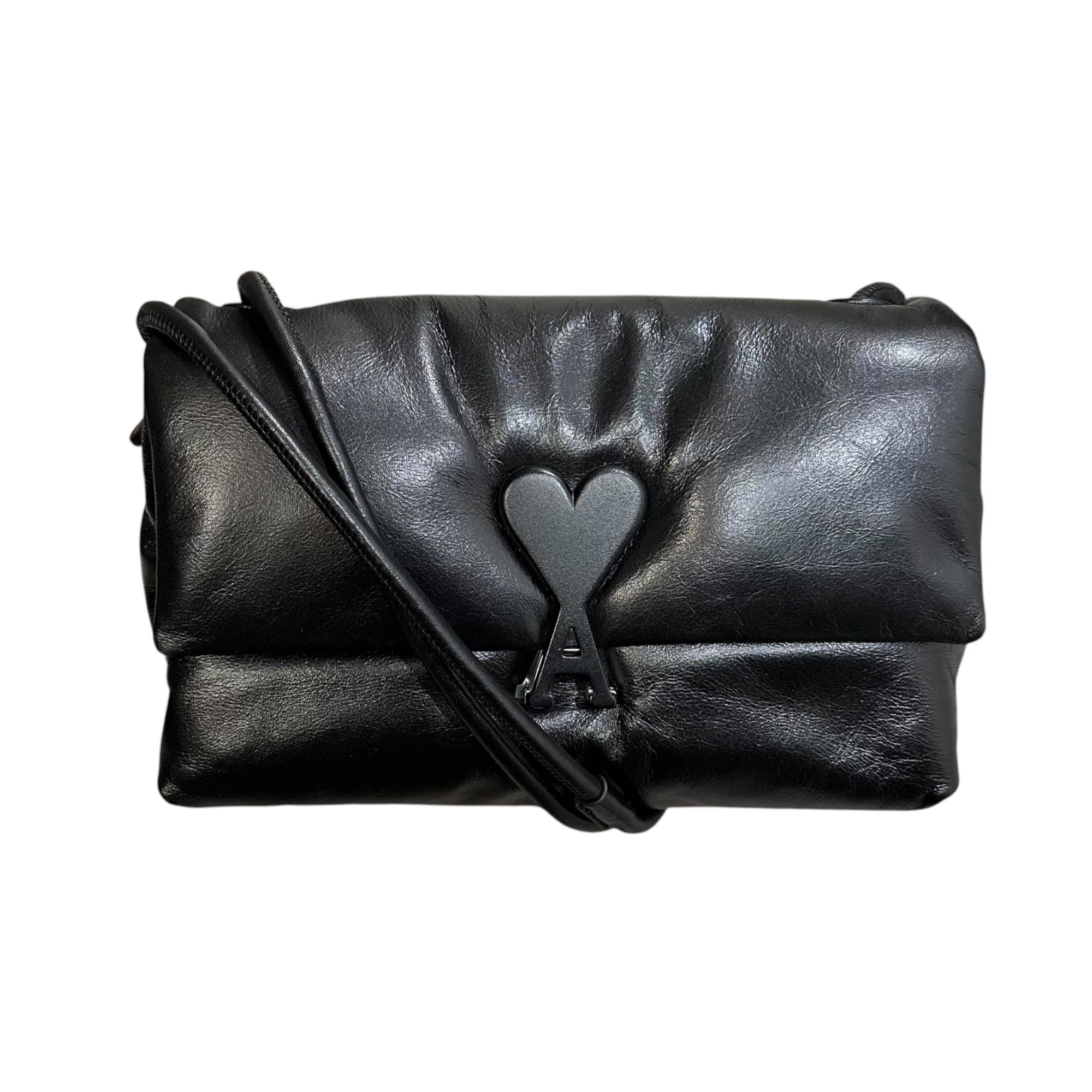 AMI PARIS(アミパリス) Voulez-Vous Bag ショルダー バッグ カウハイド レザー  ULL163.AL0052 ブラック 現行品