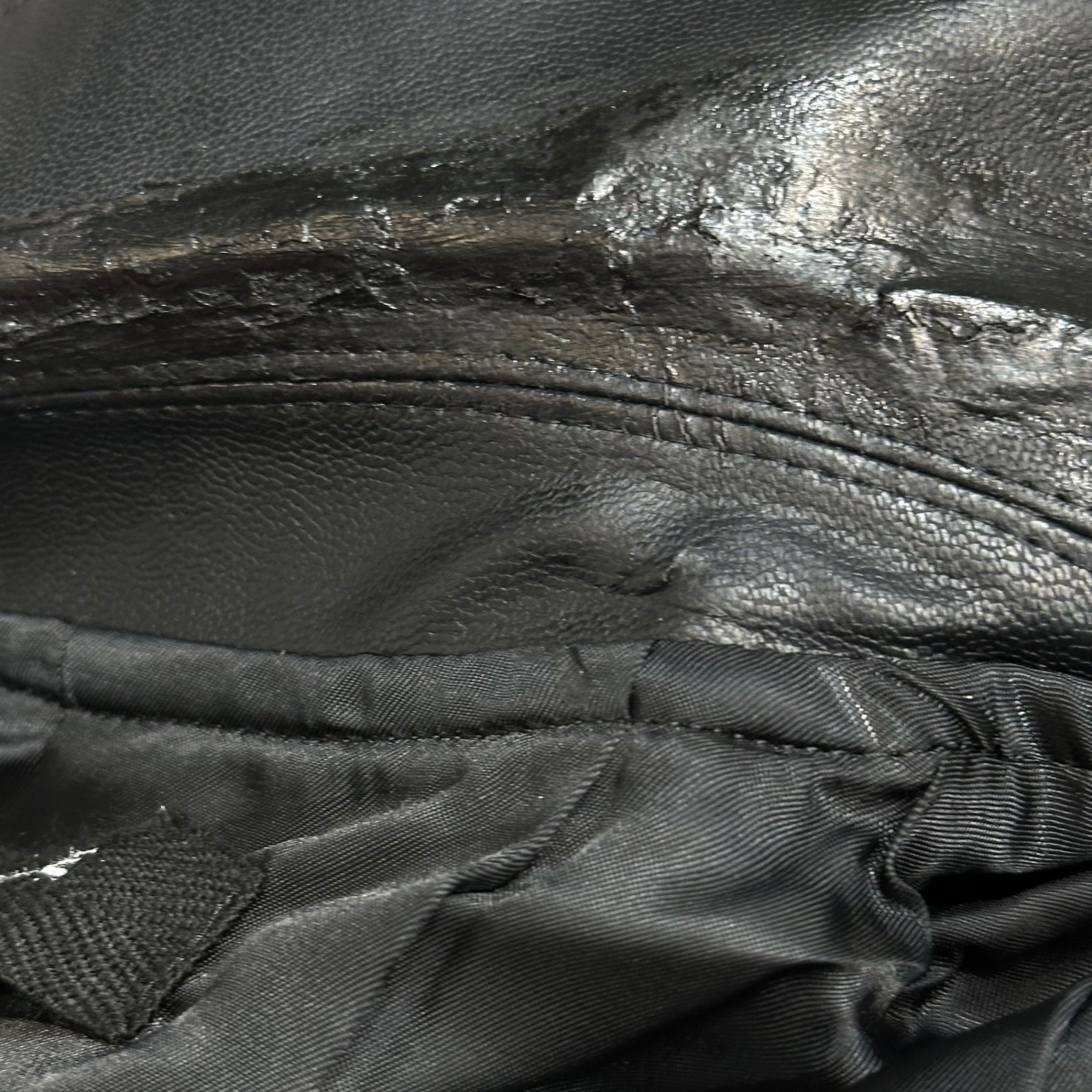 COMME des GARCONS JUNYA WATANABE(コムデギャルソンジュンヤワタナベ) 13AW Faux Leather Layered Double Rider Dress フェイクレザー レイヤード ダブル ライダース ワンピース JL-O003 XS ブラック AD2013