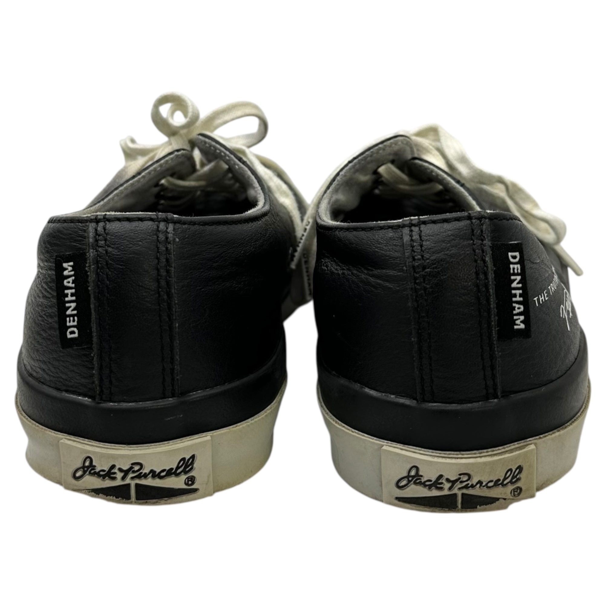 DENHAM×CONVERSE(デンハム×コンバース) LEATHER JACK PURCELL レザー ジャックパーセル ローカット スニーカー 1CL873 27.0cm ブラック