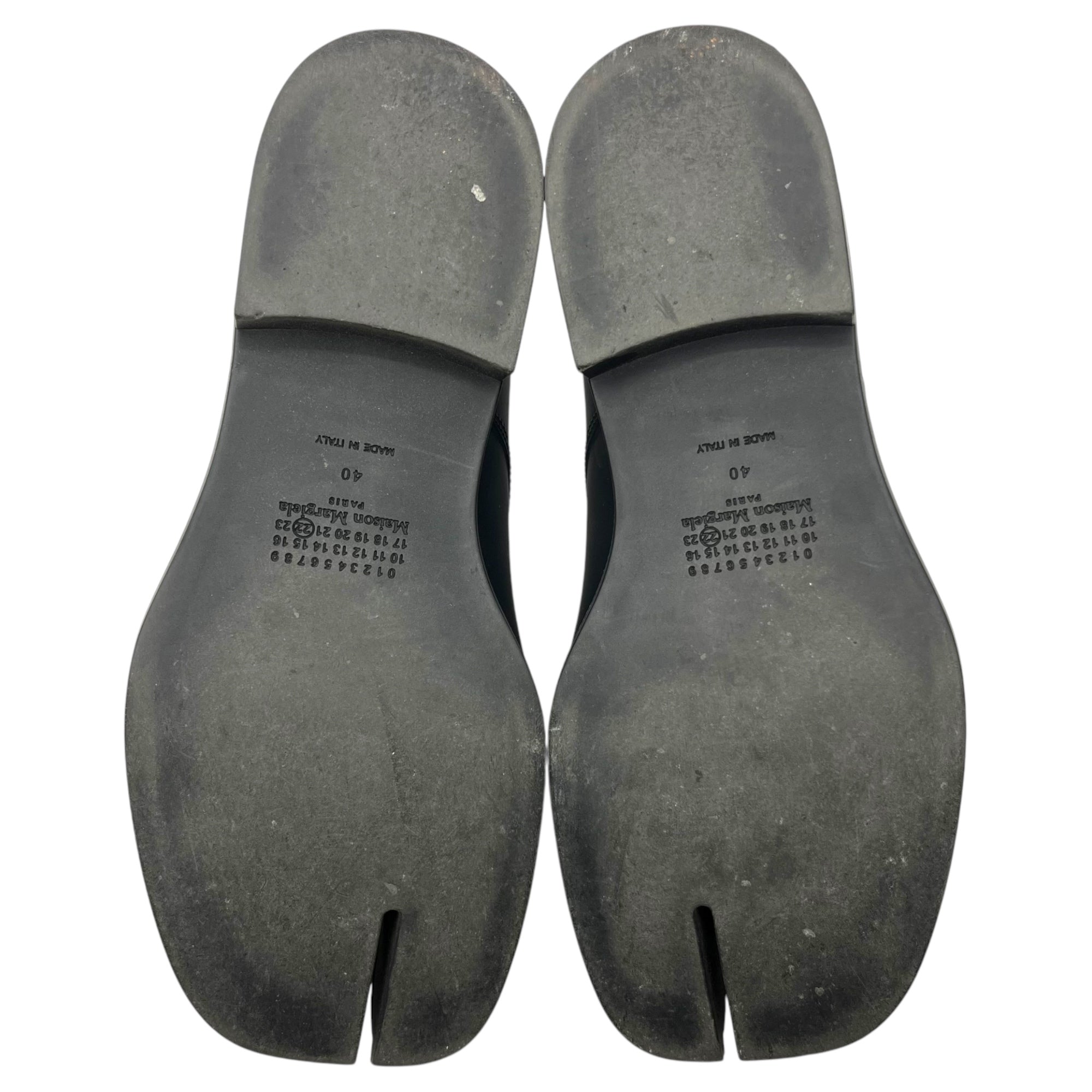 MAISON MARGIELA(メゾンマルジェラ) TABI Rubber dress shoes 足袋 ラバー ドレス シューズ S58WQ0125 40(26cm程度) ブラック ローカット タビ