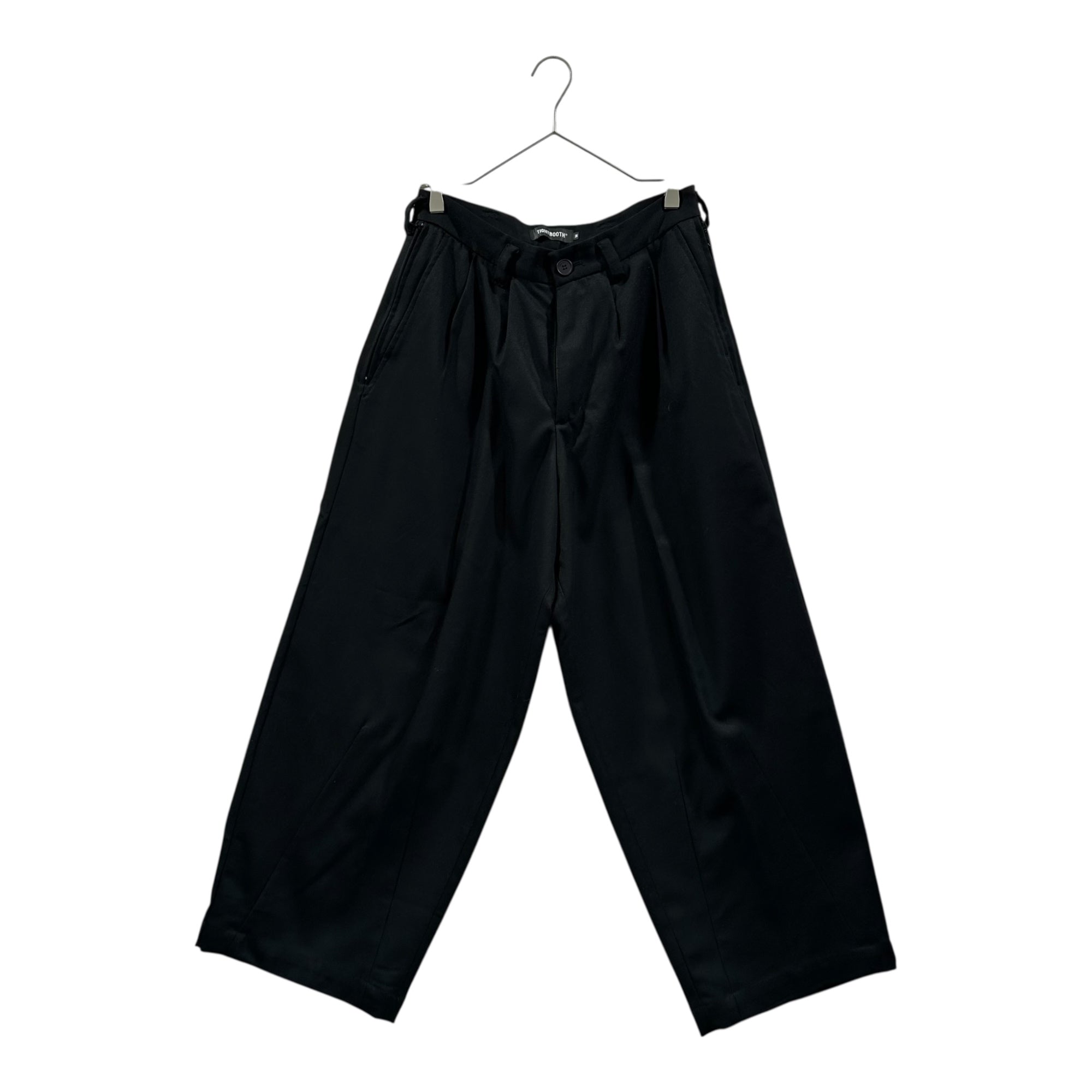 TIGHTBOOTH(タイトブース) 24AW SINGLE 2B JACKET FORMAL BAGGY SLACKS Set Up シングル 2ボタン ジャケット フォーマル バギー スラックス セットアップ スーツ JKT(FW24-ST01) PT(FW24-ST02) M ブラック 少数生産品