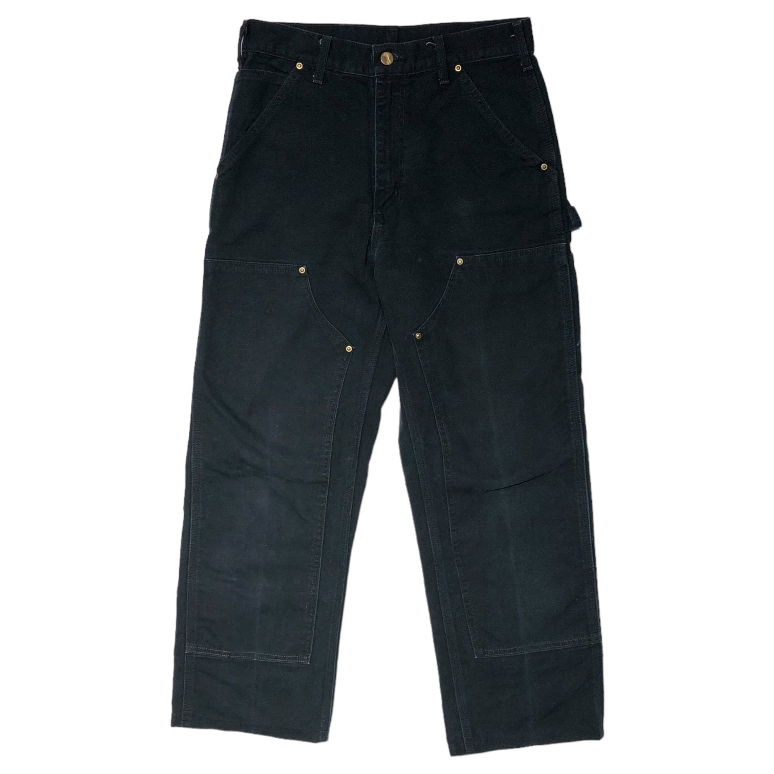 carhartt(カーハート) double knee painter pants ダブルニー ペインター パンツ USA製 29×34 ブラック  ダック地 ワーク