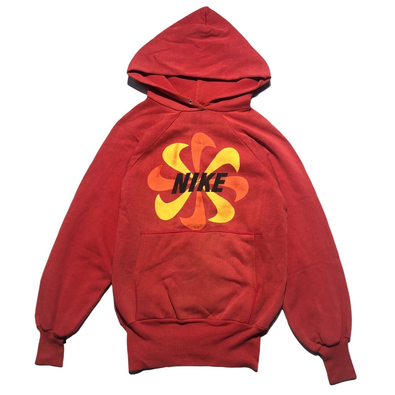 NIKE(ナイキ) 80's windmill logo pullover hoodie 風車 ロゴ プルオーバー パーカー 表記無し(M程度) レッド 80年代 ヴィンテージ オリジナル