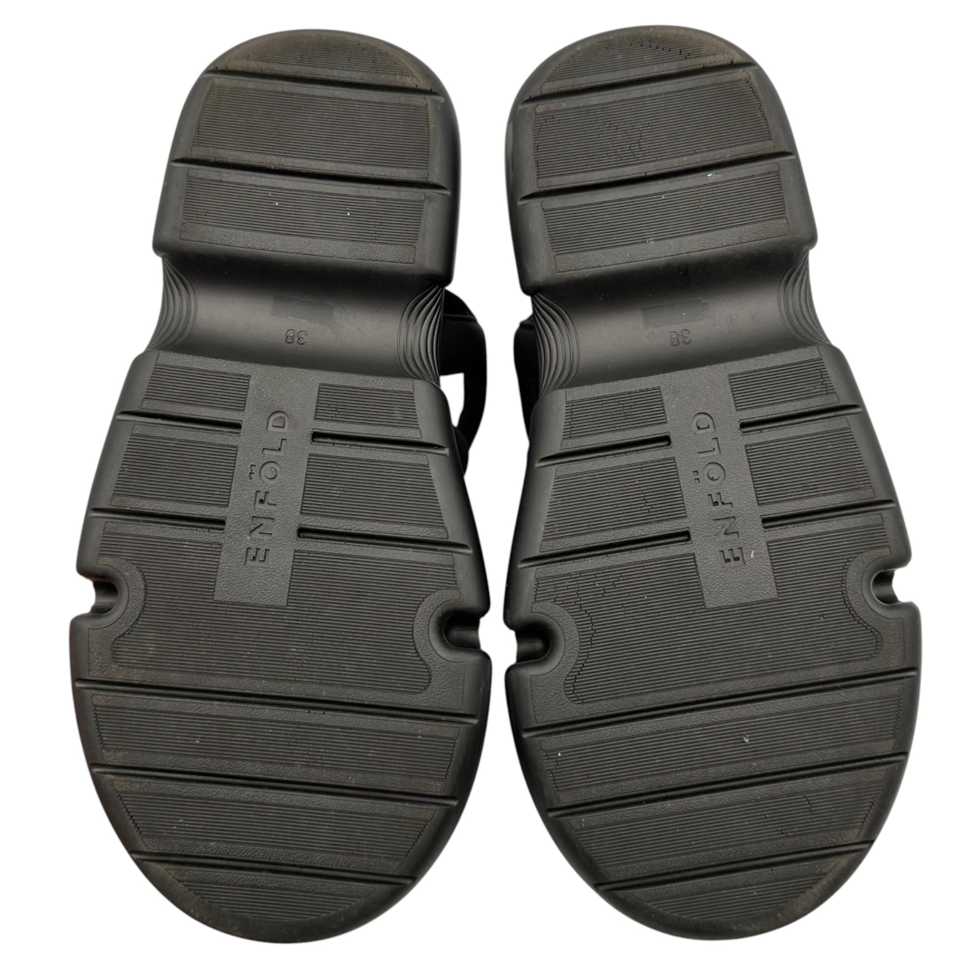 ENFOLD(エンフォルド) FLOAT-SOLE SANDALS フロートソールサンダル 300FA255-0300 38(24cm程度) ブラック