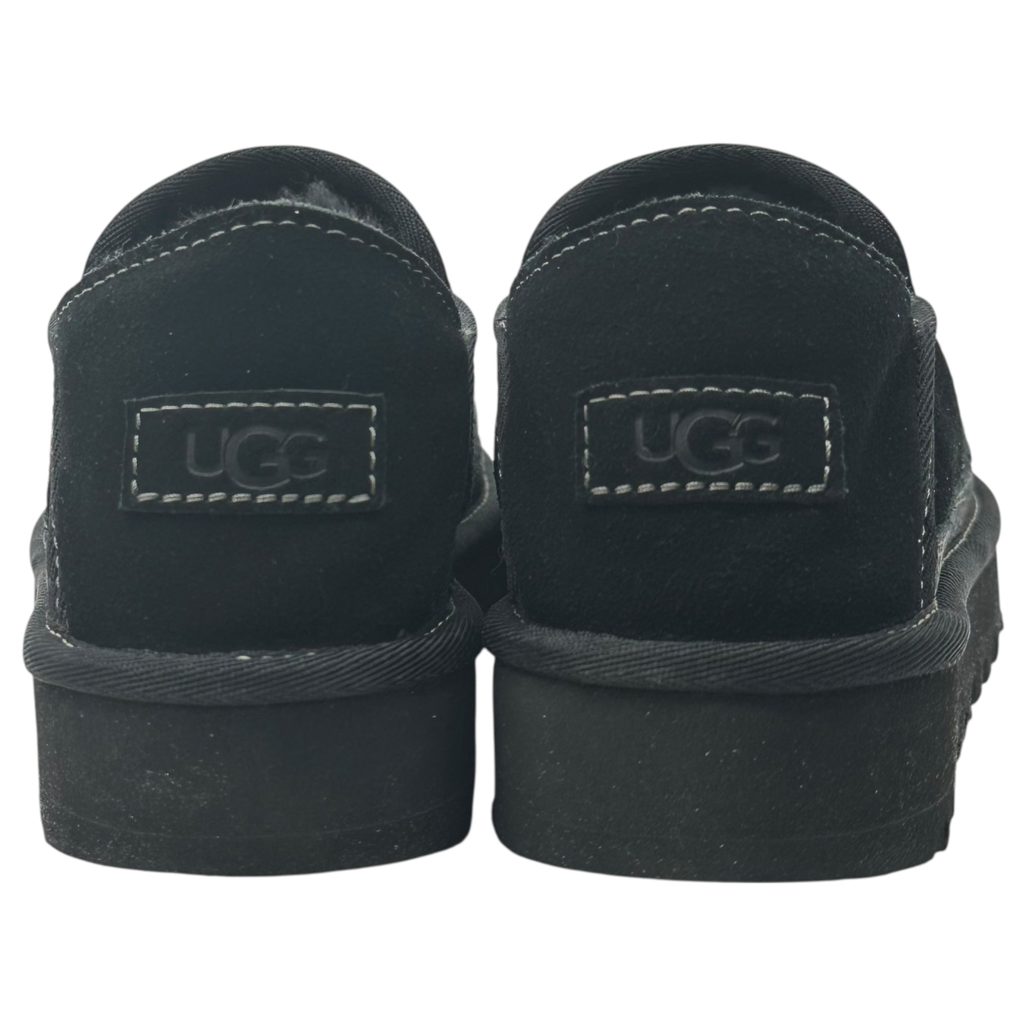 UGG(アグ) M HAYDEN SLIP-ON スウェード ウール ムートン スリッポン 1158354 28cm ブラック シューズ