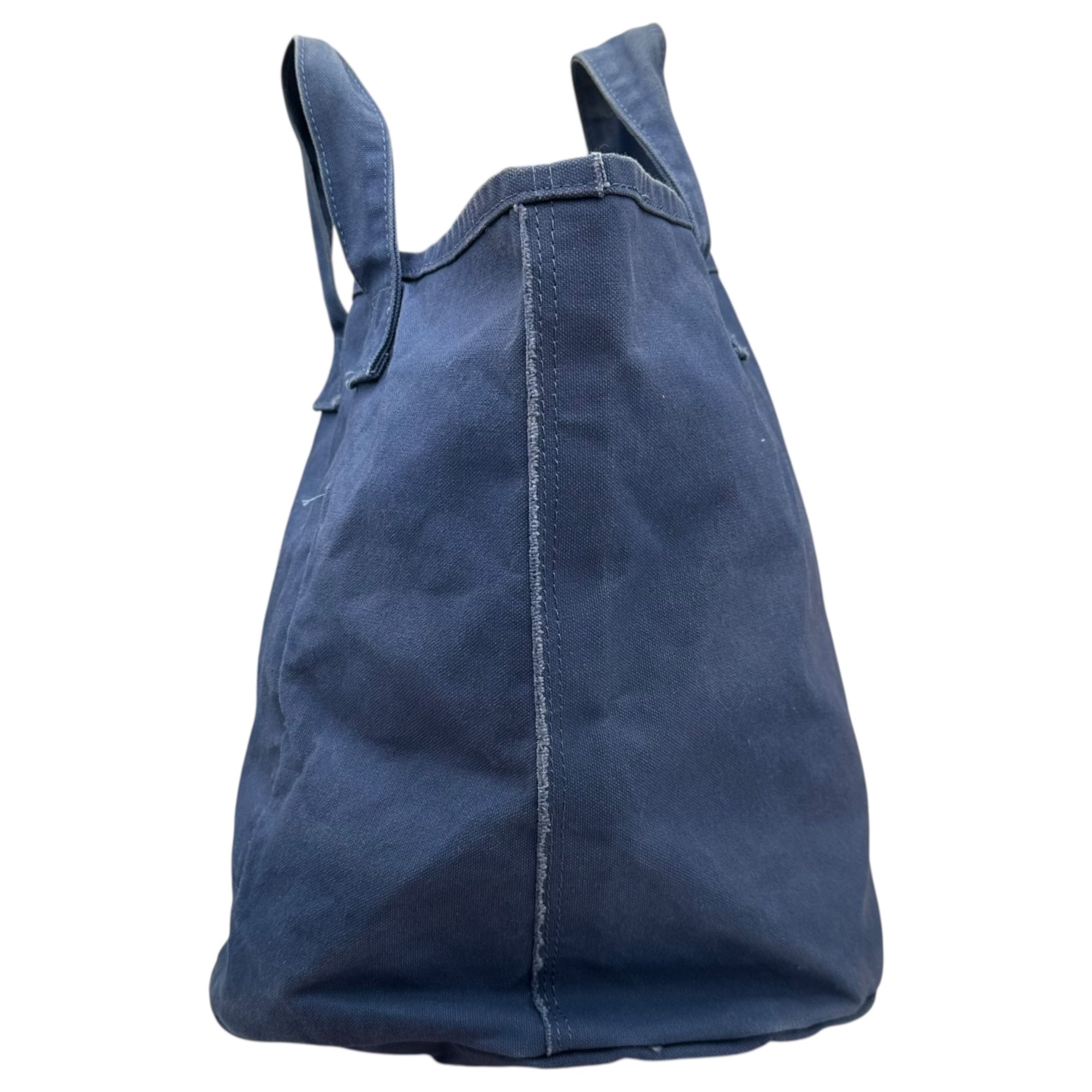 TAO(タオ) 24SS Paraffin-coated Product Wash Tote Bag パラフィン加工 製品洗 トート バッグ TM-K202 ネイビー