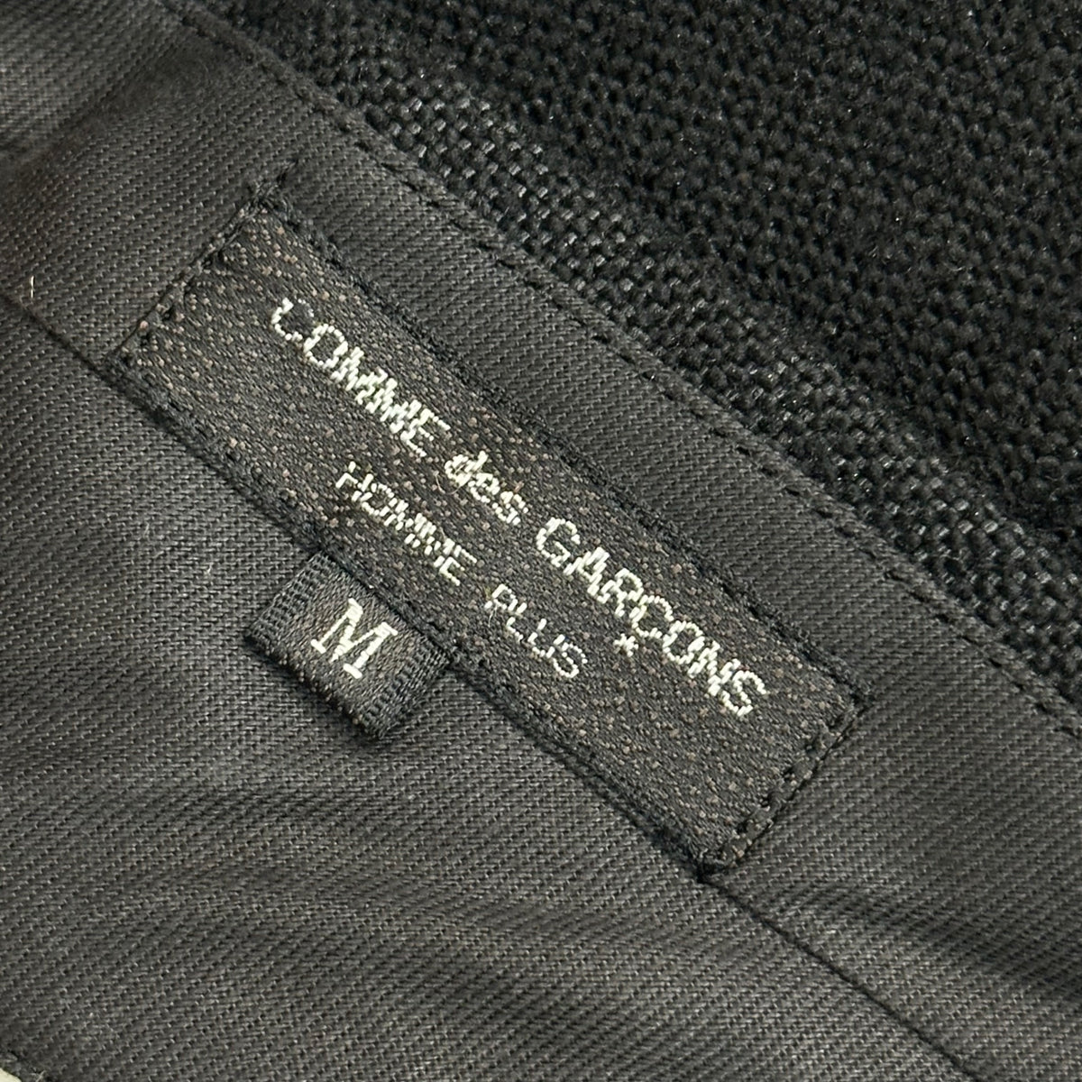 COMME des GARCONS HOMME PLUS(コムデギャルソンオムプリュス) 1998SS New Natural Collection High-Density Polyester Suit Set ニューナチュラル期 高密度 ポリエステル セットアップ スーツ JKT:PJ-10002 BOTTOMS:PP10001 M ブラック AD1997