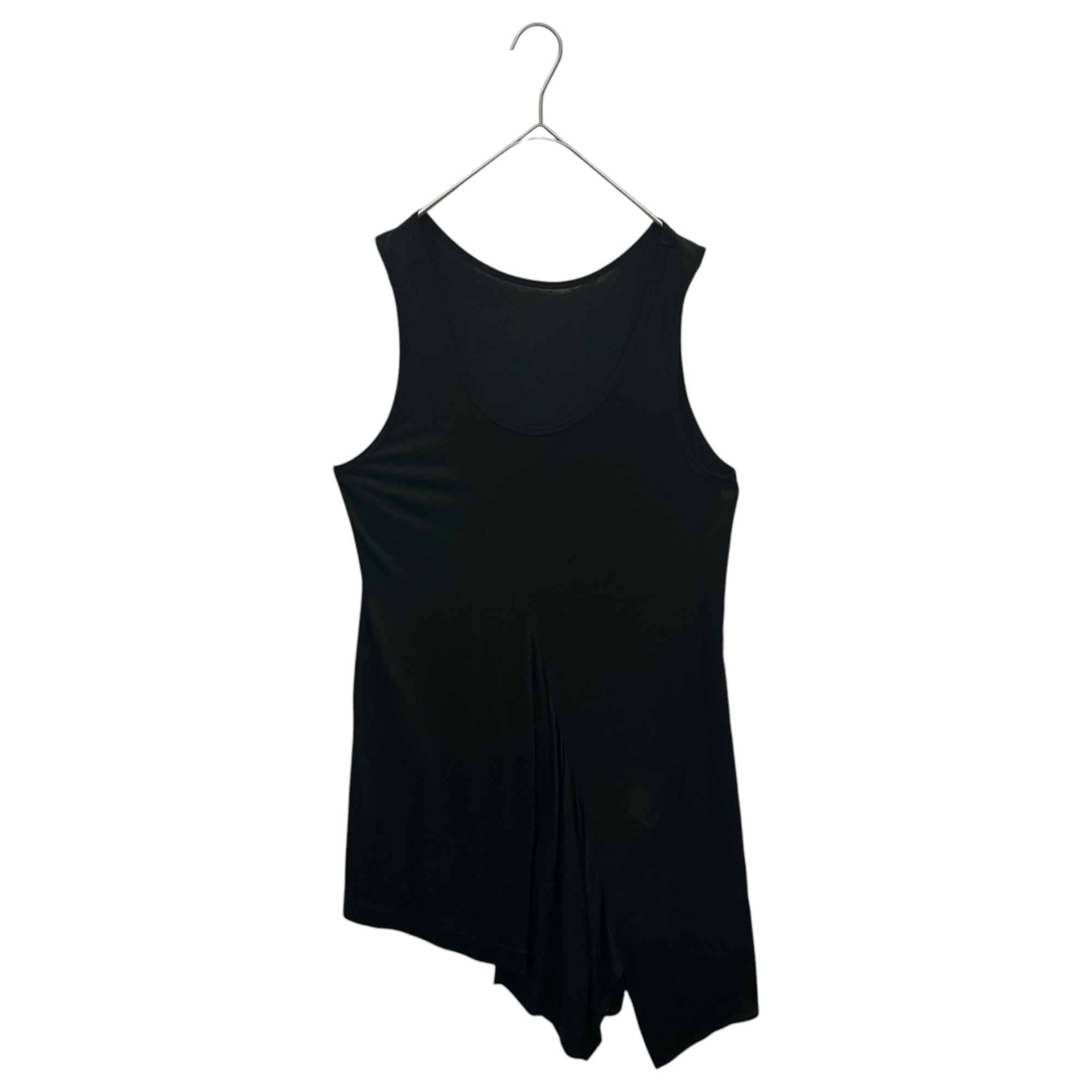Y's(ワイズ) 2022SS Sleeveless Mini Dress Tunic ノースリーブ ミニ ワンピース チュニック YG-B06-805 2 ブラック