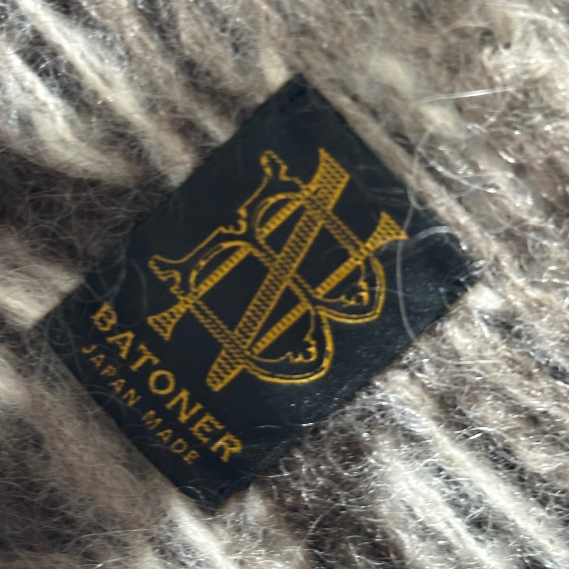 BATONER(バトナー) 2021AW MOHAIR NORDIC TURTLE NECK モヘア ノルディック タートル ネック ニット BN-21FM-045 2 ベージュ