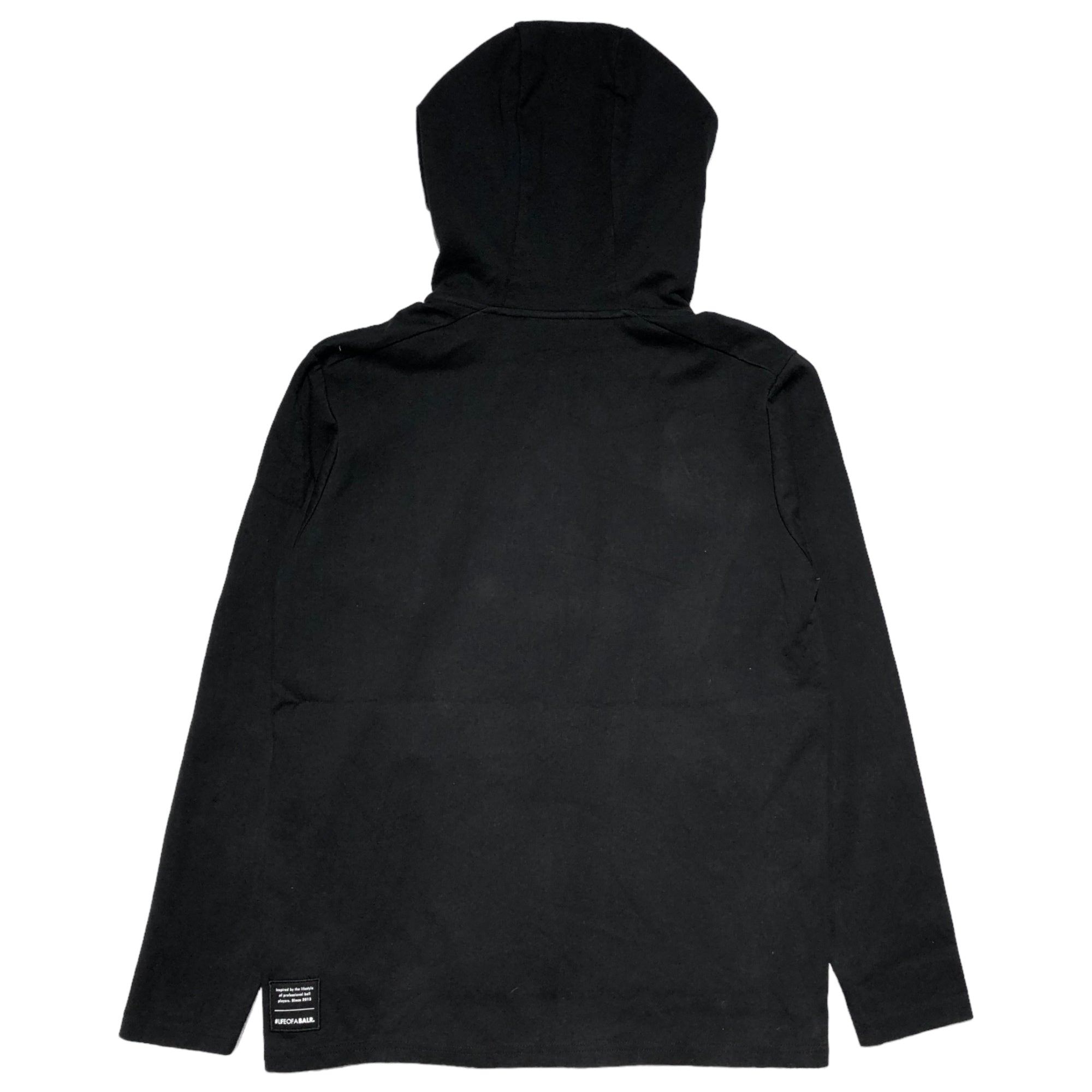 BALR. (ボーラー) logo zip hoodie ロゴ ジップ パーカー L ブラック 止水 テープ