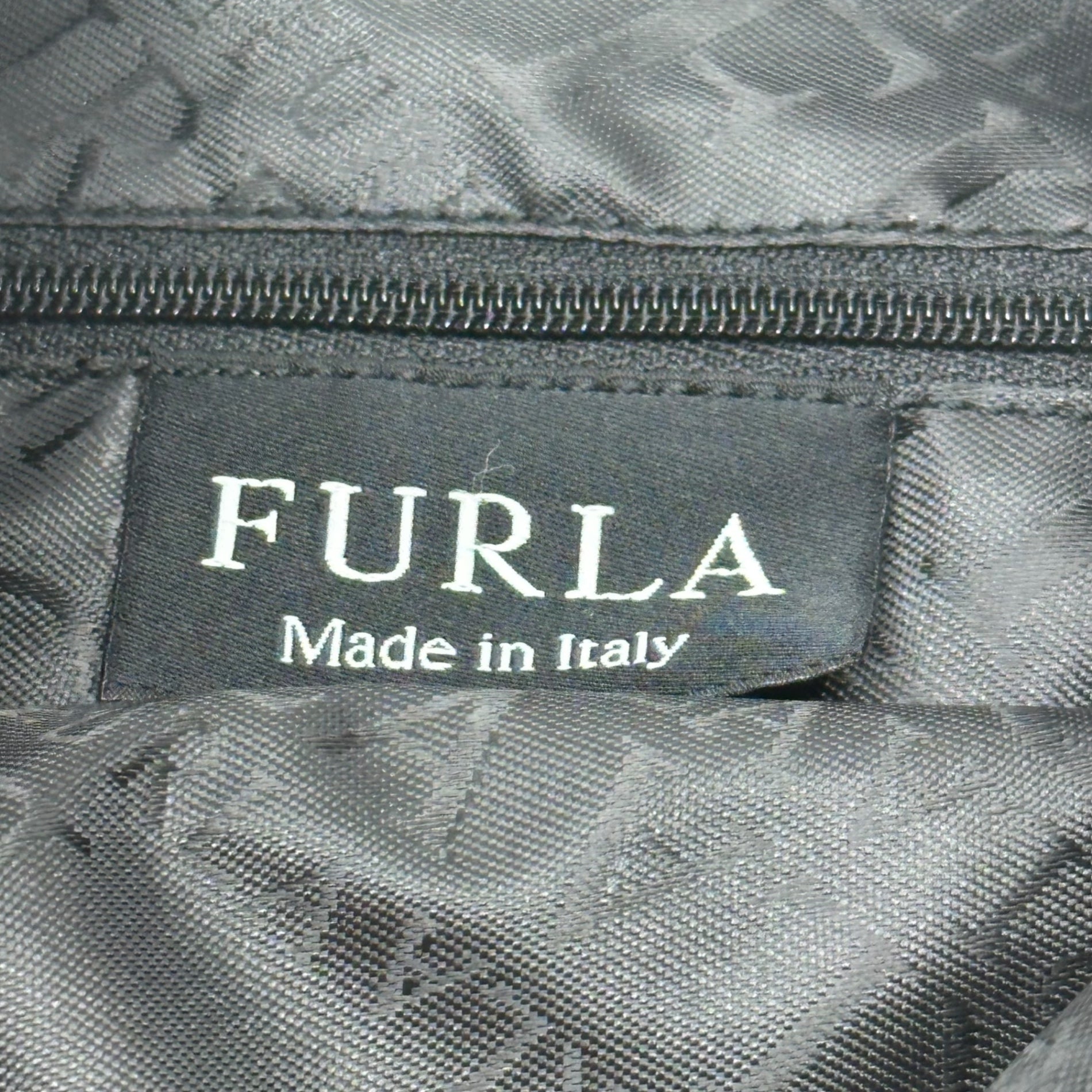 FURLA(フルラ) 00's Two-Tone Suede Leather One-Shoulder Bag ツートン スウェード レザー ワンショルダー バッグ ブラック×ベージュ