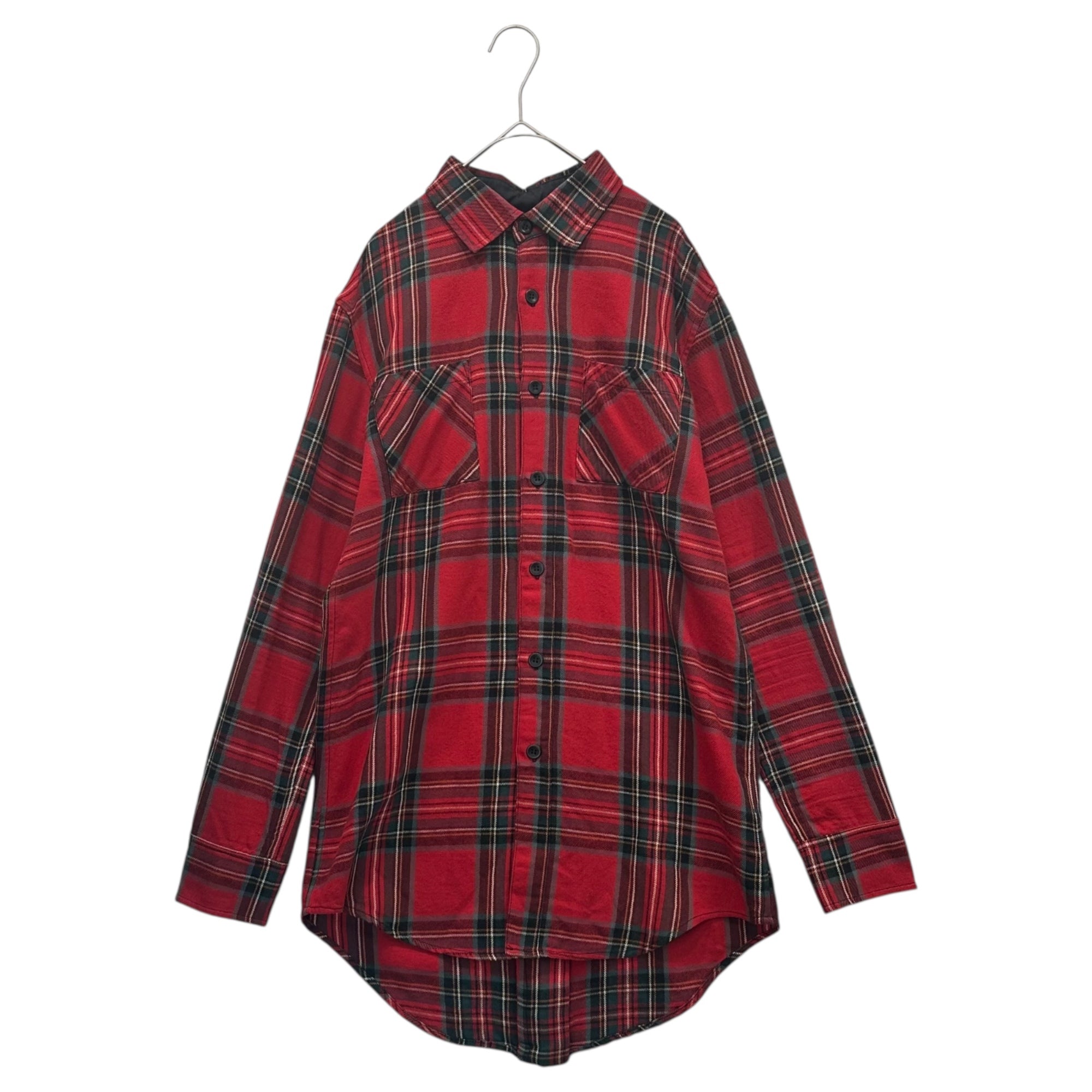 Fear of God(フィアオブゴッド) 2013-2014 second collection Back Zip Tartan Check shirt セカンドコレクション タータンチェック バックジップ シャツ S レッド×グリーン