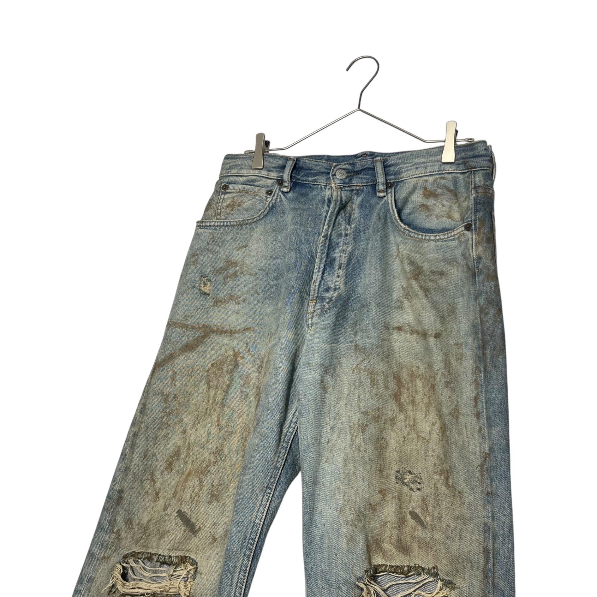 Acne Studios(アクネストゥディオズ) 2021M Penicillin distressed denim pants 2021M Penicillin ダメージ加工 デニム パンツ B00317 29-32 インディゴ