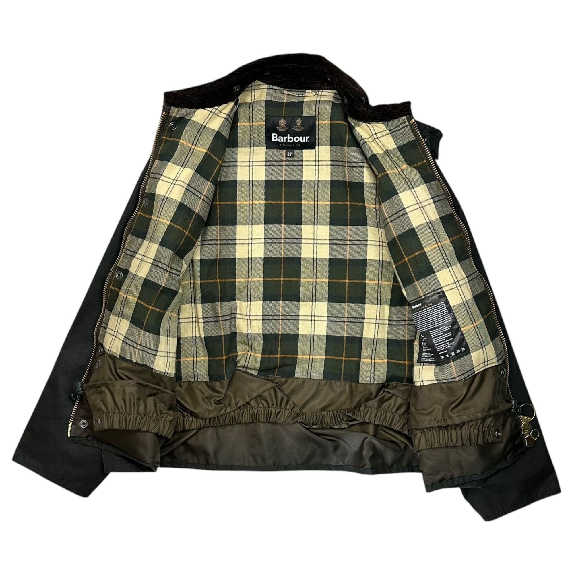 Barbour(バブアー) 23AW Transport Waxed Cotton Short Jacket トランスポート ワックス コットン ショート　ジャケット 232MWX1678 38(M程度) セージグリーン