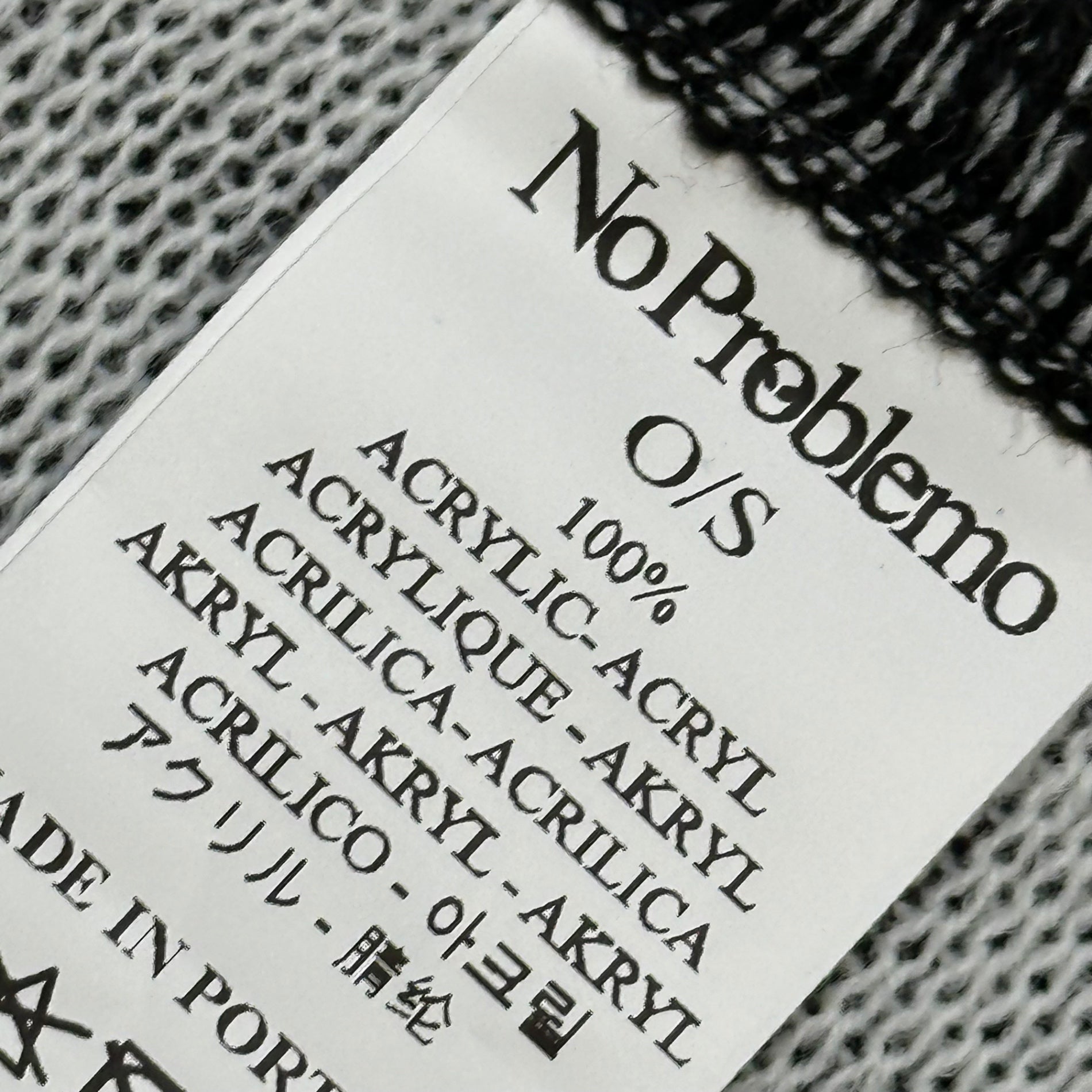 Aries(アリーズ) No Problemo Scarf マフラー ブラック×ホワイト PNG STORE 取扱