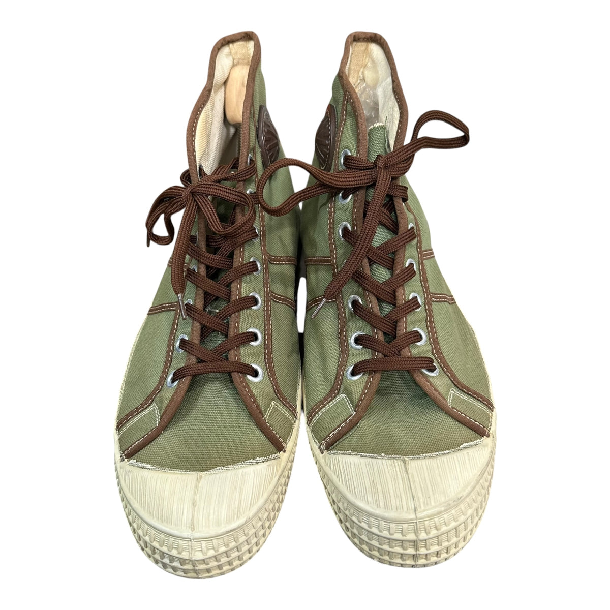 Czech army(チェコ軍) 2003's Military High-Cut Training Shoes ミリタリー ハイカット トレーニング シューズ 29cm カーキ×ブラウン 00s