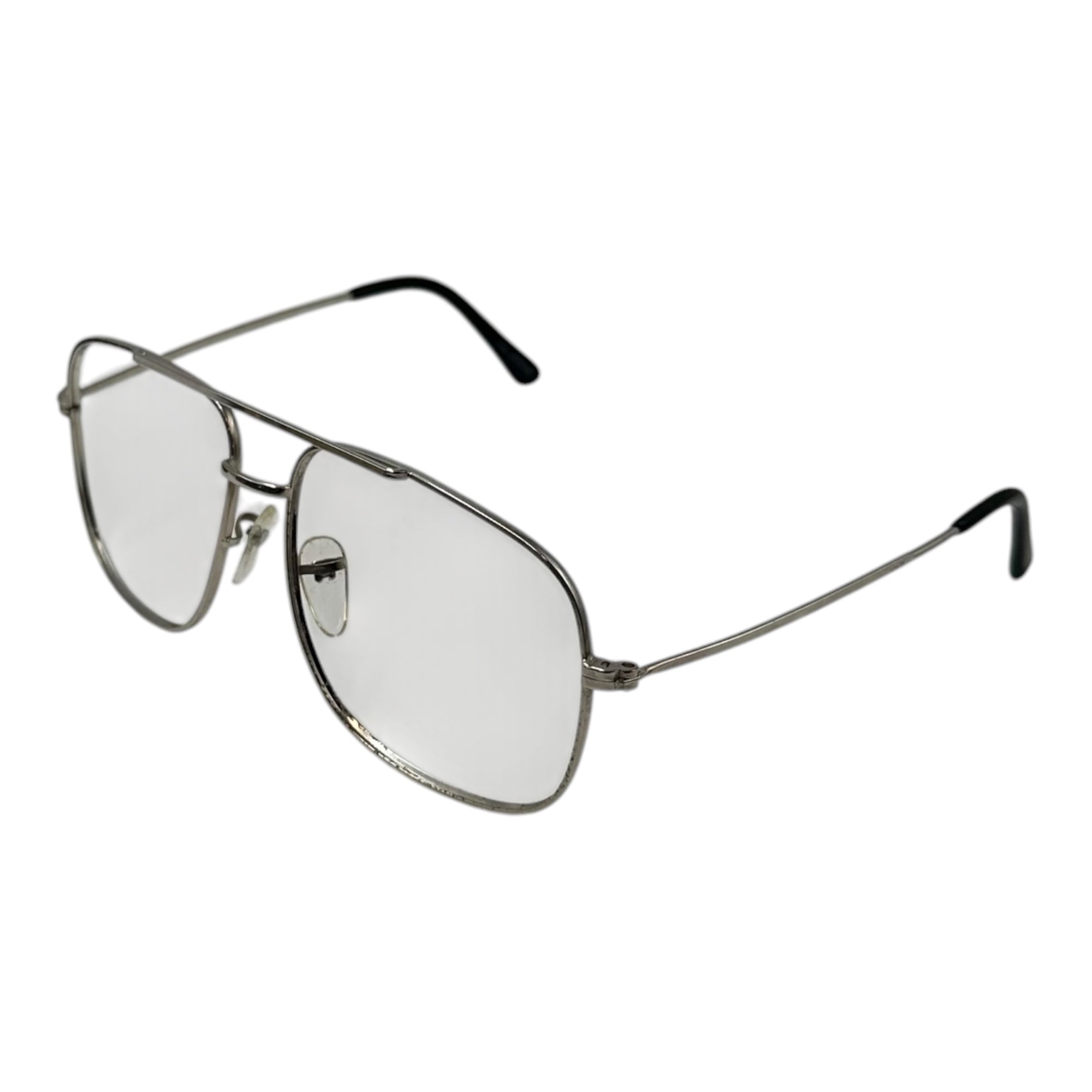 frame france(フレームフランス) 1970's Double bridge aviator sunglasses 2 ブリッジ ティアドロップ フレーム シルバー 70年代 メタル ダブル