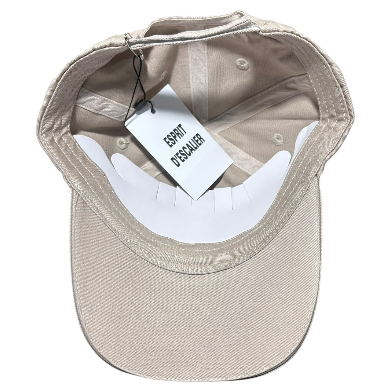 ESPRIT D'ESCALIER(エスプリ・デ・スカリエ) MEMORY CAGE CAP メモリー ケージ キャップ 帽子 安全ピン ベージュ 参考定価17,800円(税込) ヌビアン取扱