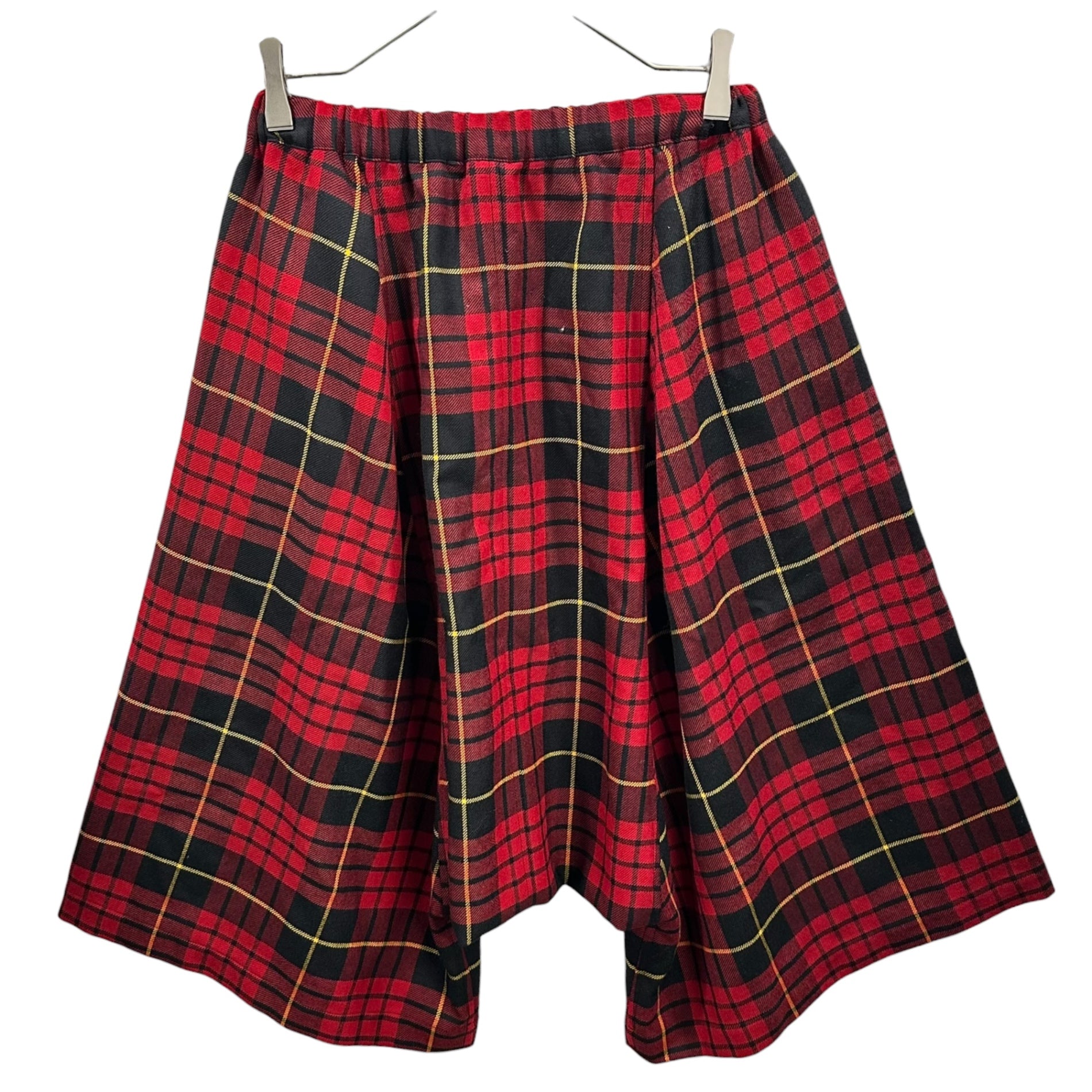 COMME des GARCONS(コムデギャルソン) 2017SS Wool Tartan Check Sarouel Cropped Pants ウール タータンチェック サルエル クロップド パンツ GS-P019 XS レッド×ブラック×イエロー AD2016 男性着用可能