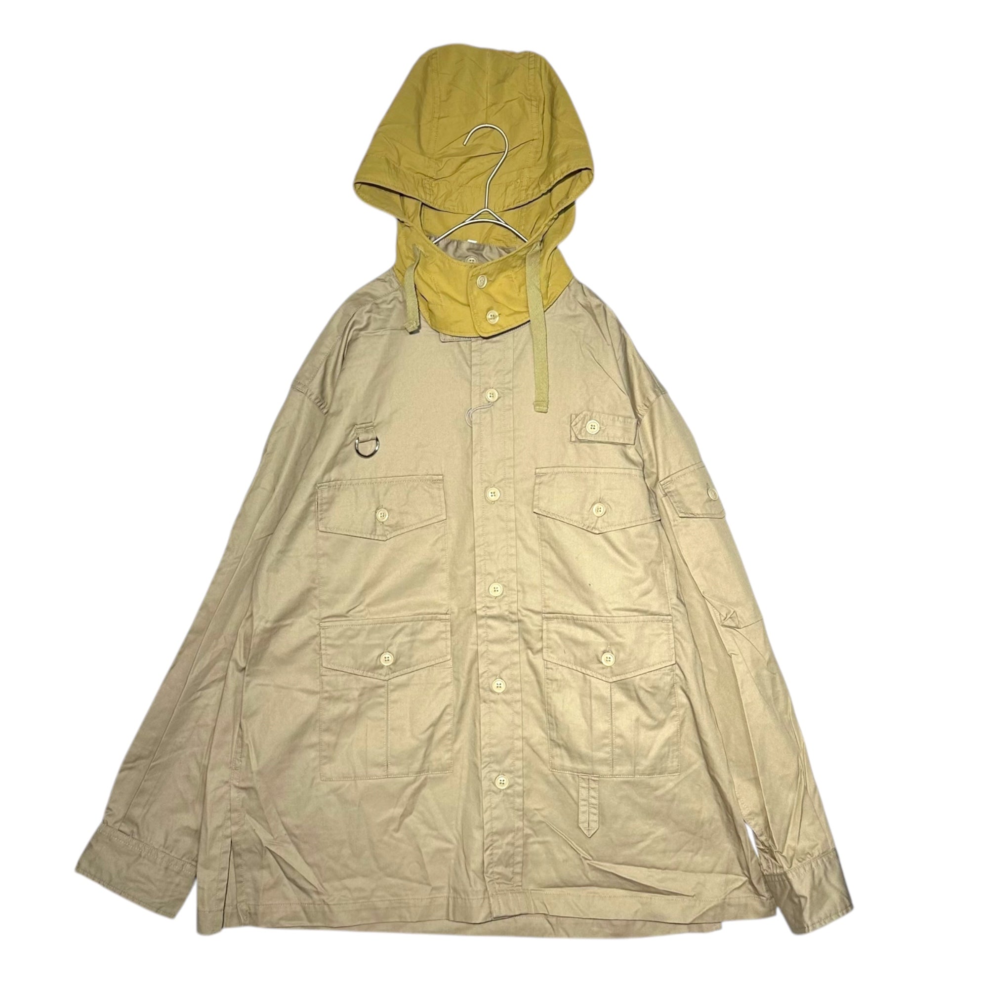 Engineered Garments(エンジニアードガーメンツ) Fishing Over shirt フィッシング オーバー シャツ S ベージュ フーデット フード パーカー ジャケット