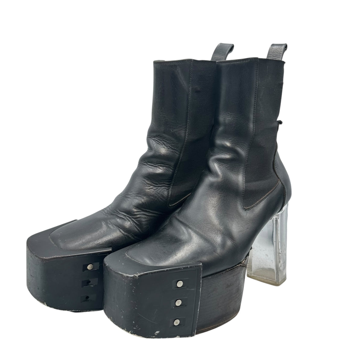 Rick Owens(リックオウエンス) GRILL KISS BOOTS グリル キスブーツ RU02A5825 43 ブラック