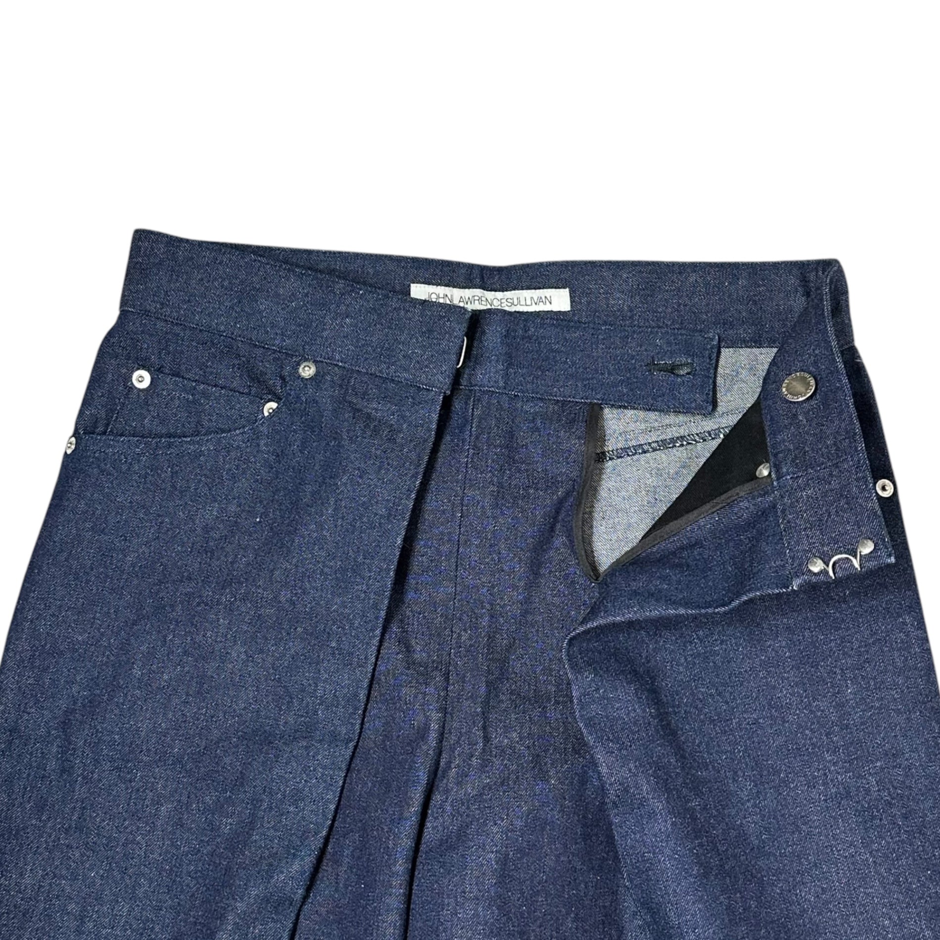 JOHN LAWRENCE SULLIVAN(ジョンローレンスサリバン) Washed denim wide pants ワイド デニム パンツ 2A010 17-59 34 インディゴ バギー