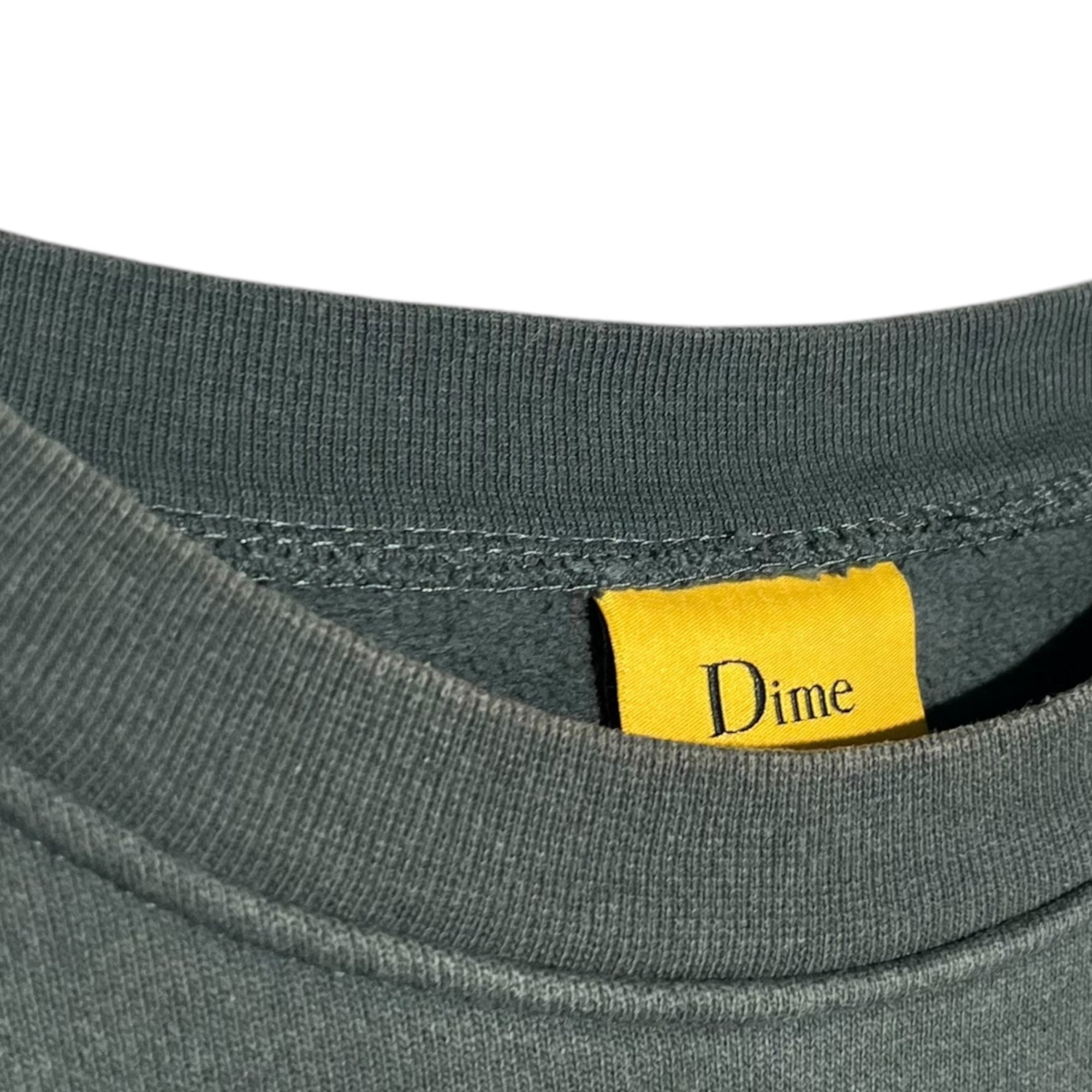 Dime(ダイム) Maze Crew Neck Sweat Dark Tealメイズ クルーネック スウェット ダーク テイル L グリーン トレーナー ロゴ 幾何学