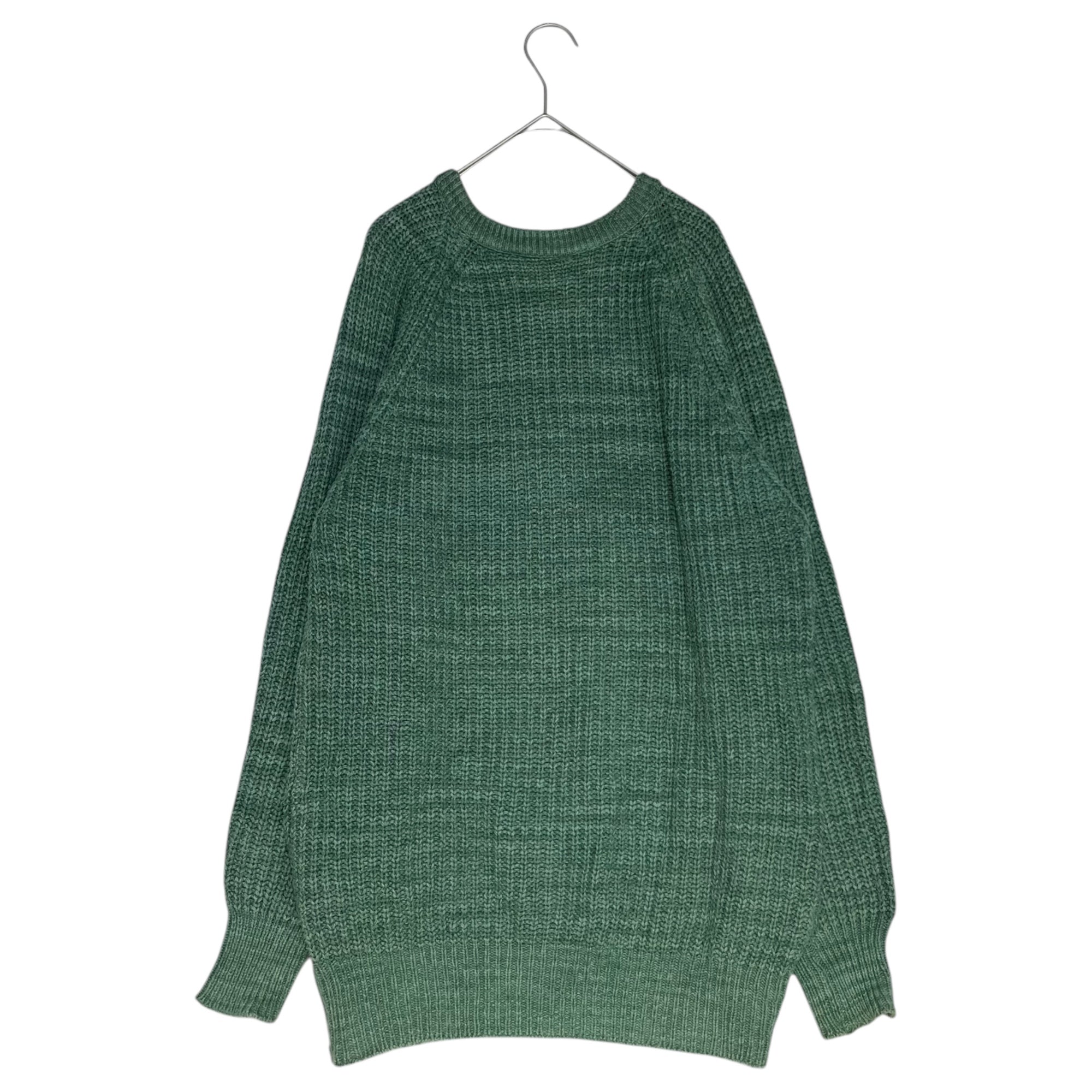 L.L.BEAN(エルエルビーン) 80's USA made cotton sweater コットン ニット M グリーン 80年代 USA製 セーター