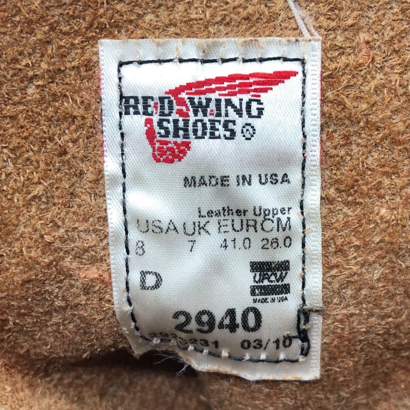 REDWING(レッドウィング) 8” CLASSIC ROUND クラシック ラウンド ワーク ブーツ 2940 8(26cm) ブラウン
