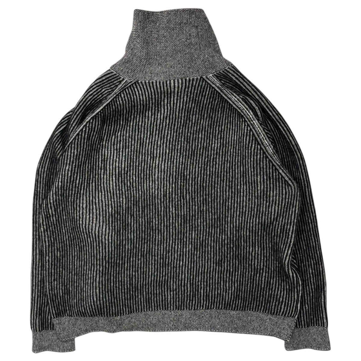 Name.(ネーム) 2025AW REVERSIBLE WOOL DRIVERS KNIT リバーシブル ウール ドライバーズ ニット NMKN-009 2 ブラック×グレー