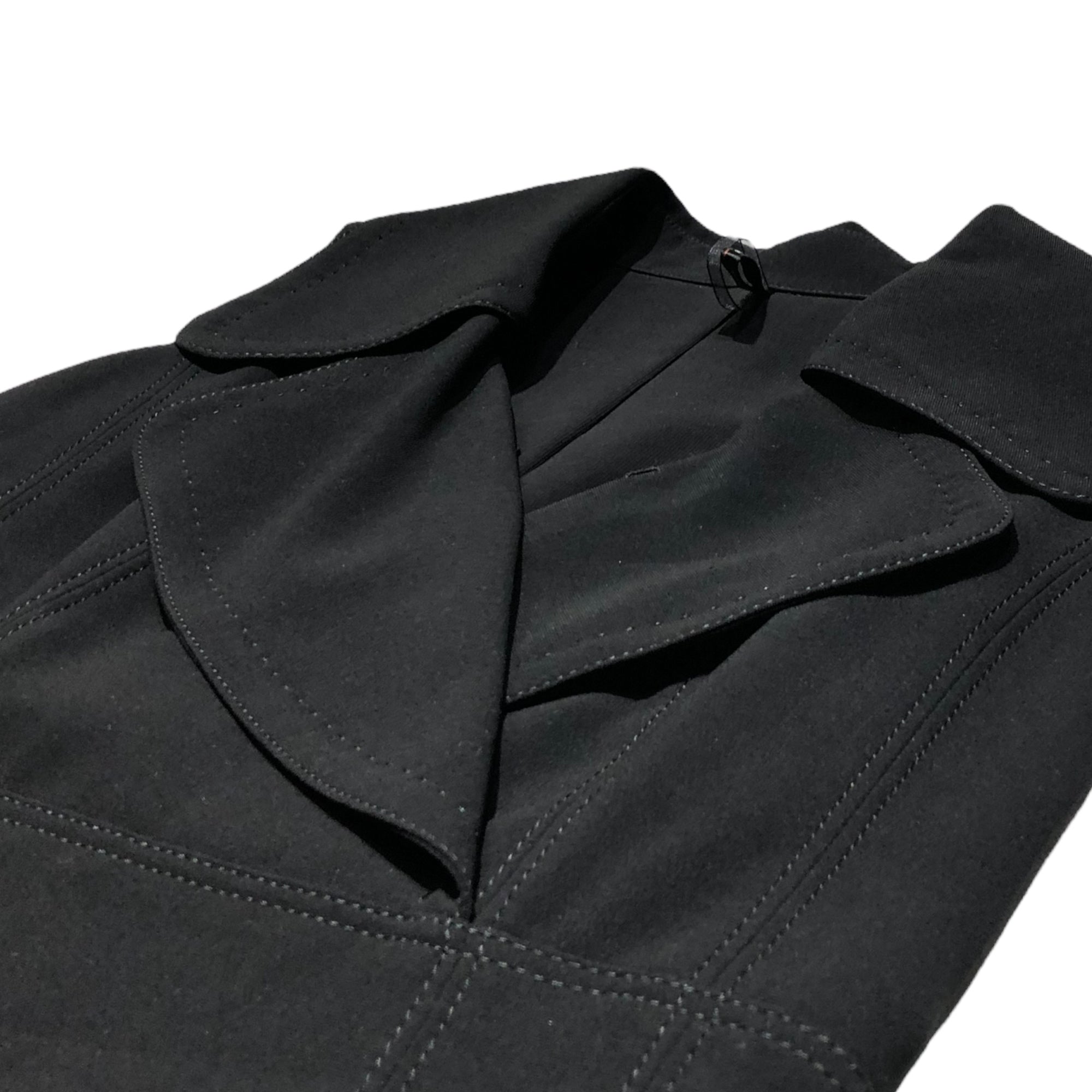 BURBERRY BLACK LABEL(バーバリーブラックレーベル) トレンチカラーノースリーブワンピース/ドレス FM469-511-09 38(Mサイズ程度) ブラック