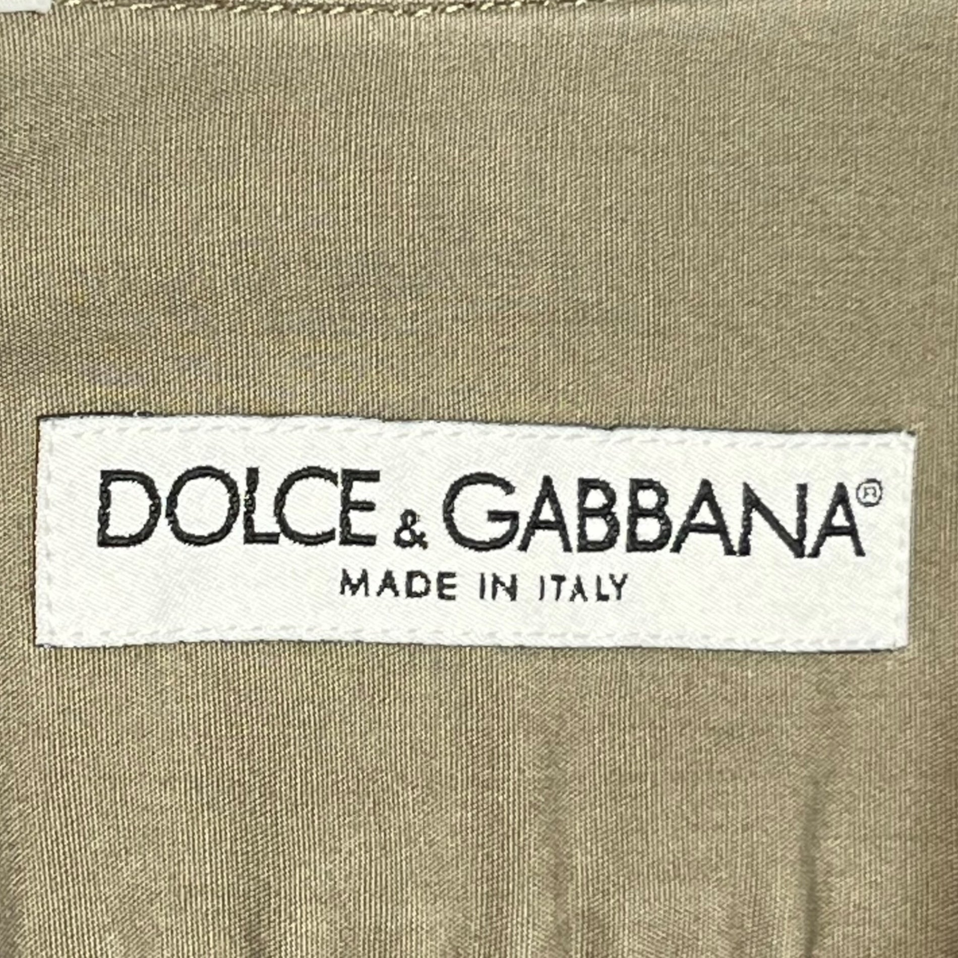 DOLCE&GABBANA(ドルチェ&ガッバーナドルガバ) 00's Big color L/S shirt ビックカラー 長袖 シャツ 15 1/2 40(L程度) ベージュ